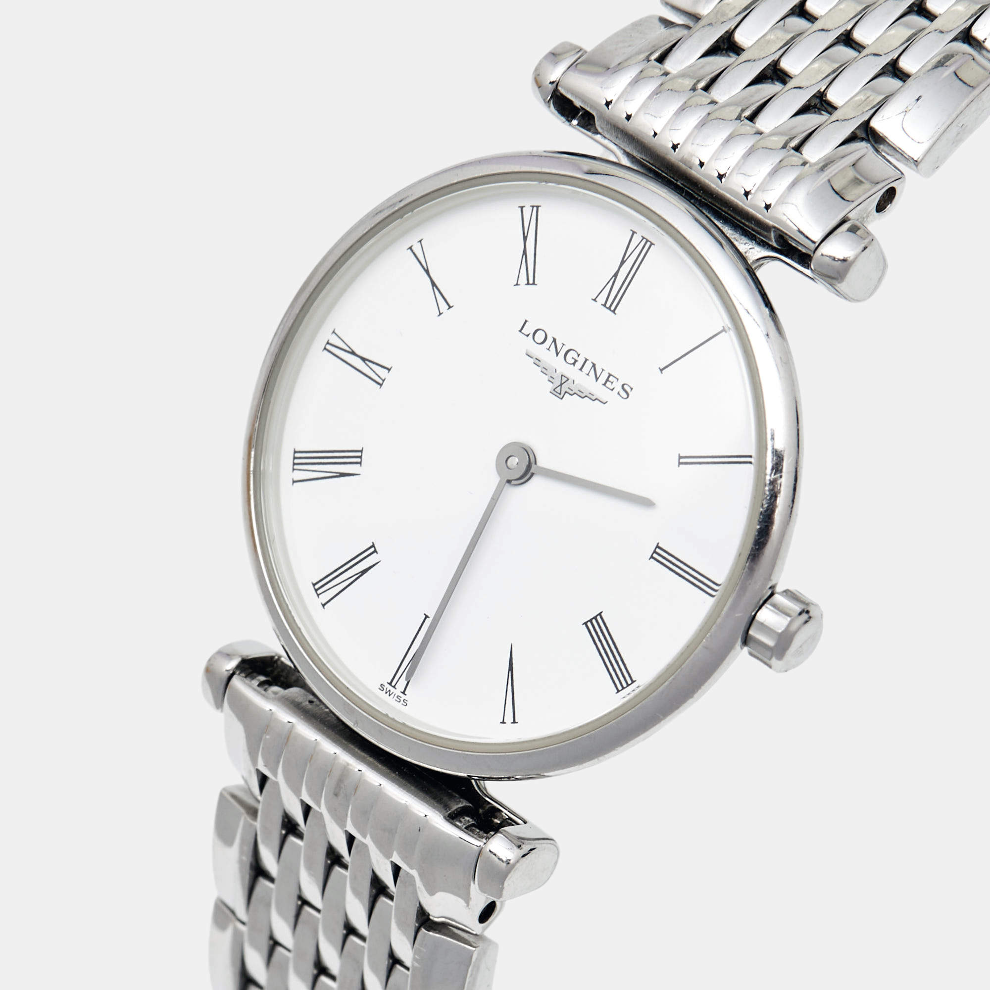 Longines White Stainless Steel La Grande Classique De Longines