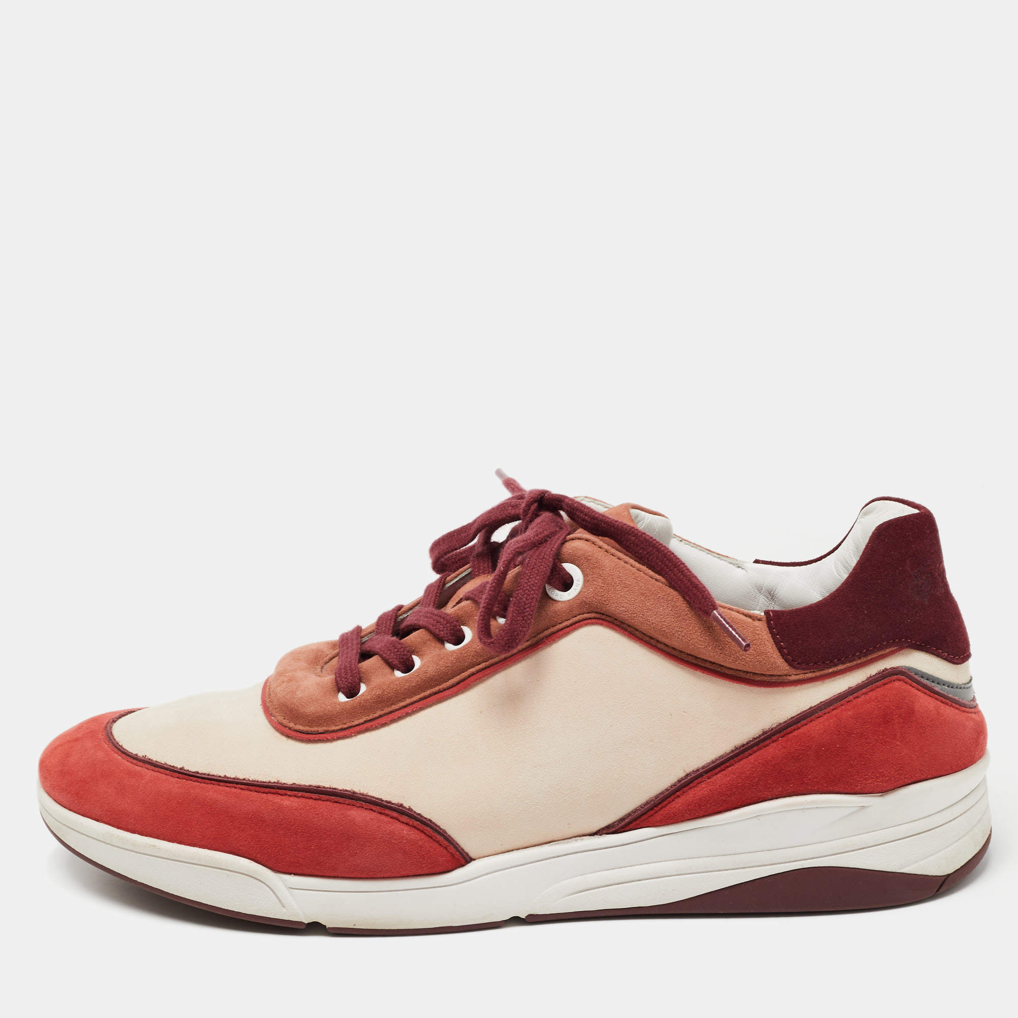 Loro Piana Multicolored Suede Play Low Top Sneakers Size 41