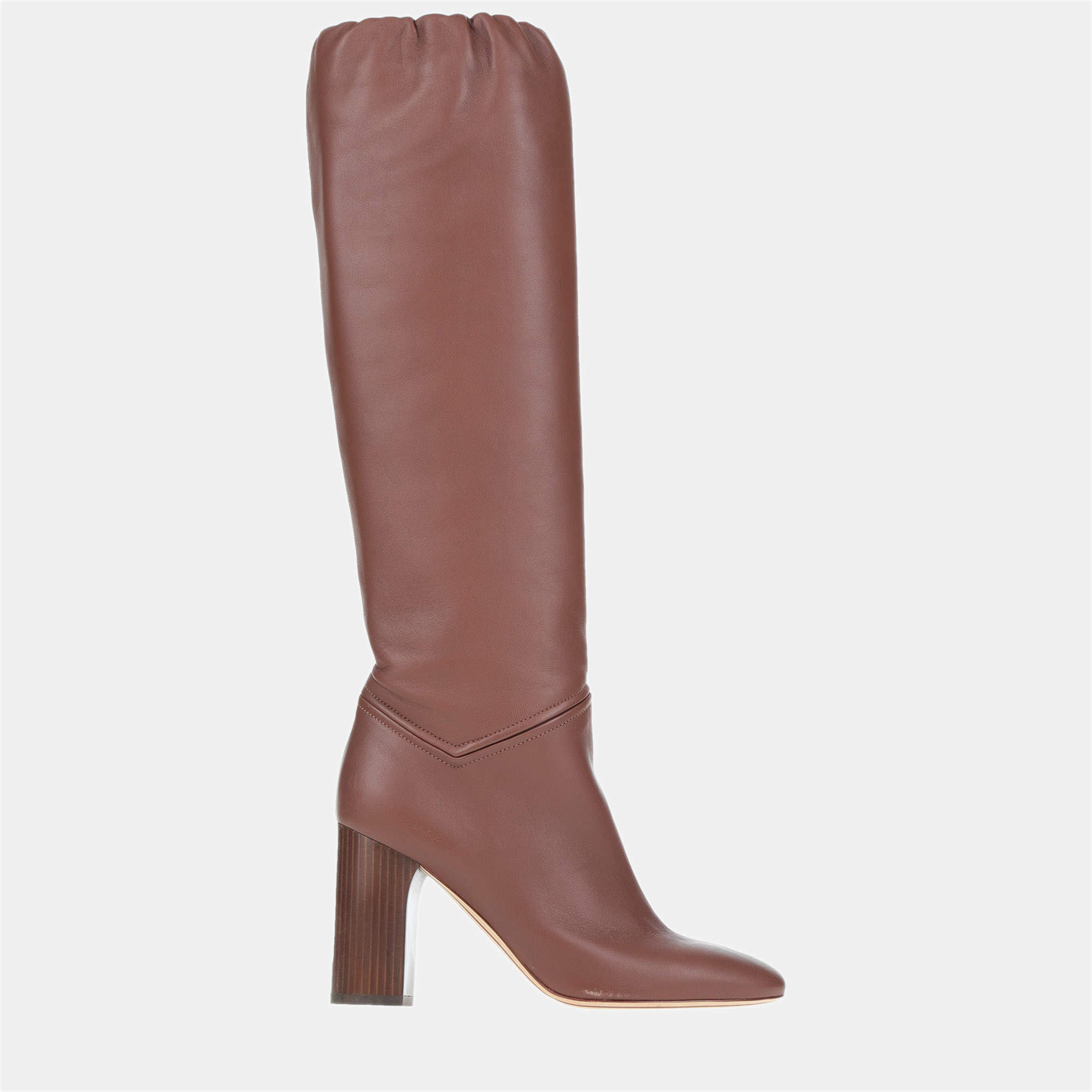 Loro Piana Leather Knee Length Boots 40