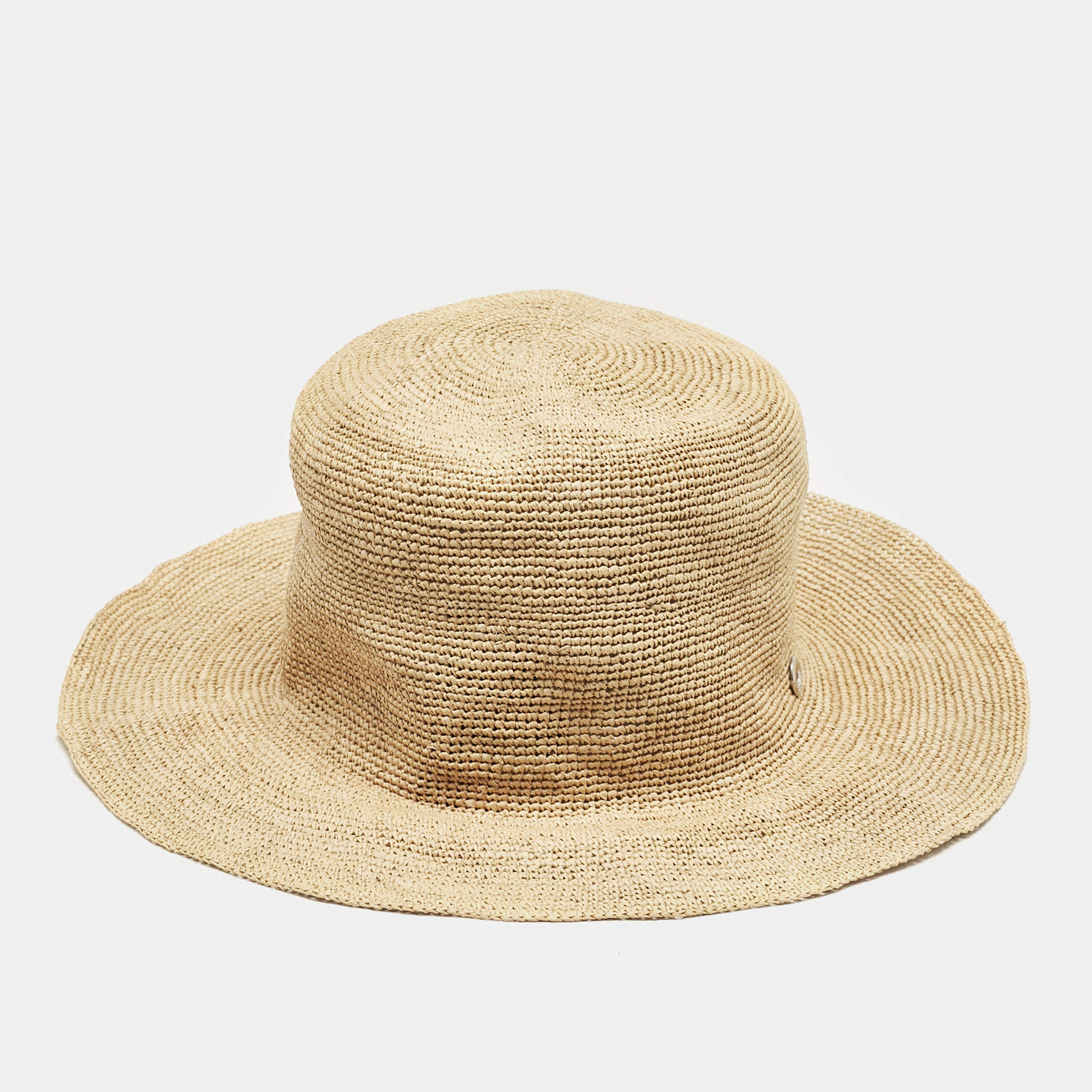 Loro Piana Beige Straw Airi Hat M