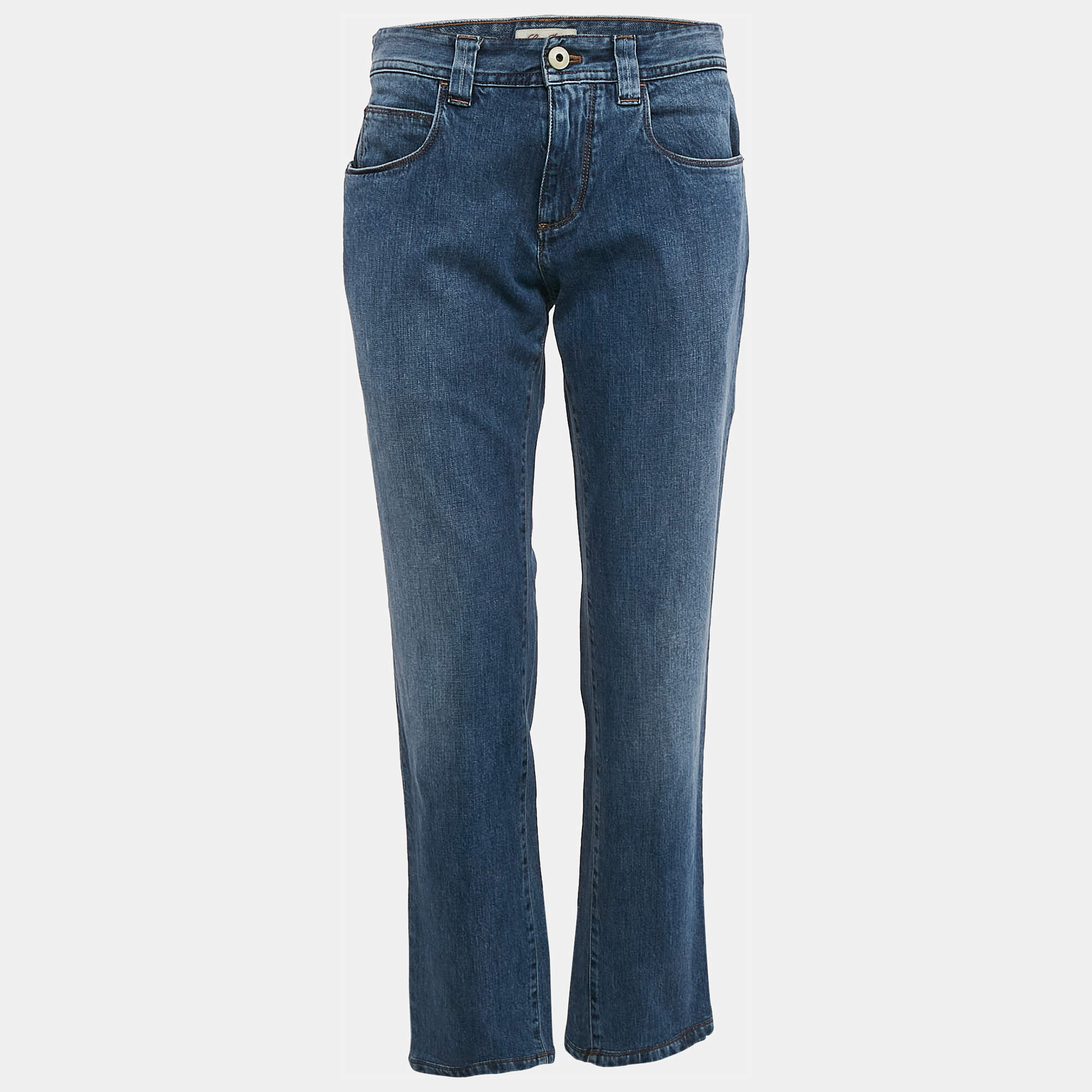 Loro Piana Blue Washed Denim Jeans L Waist 33"