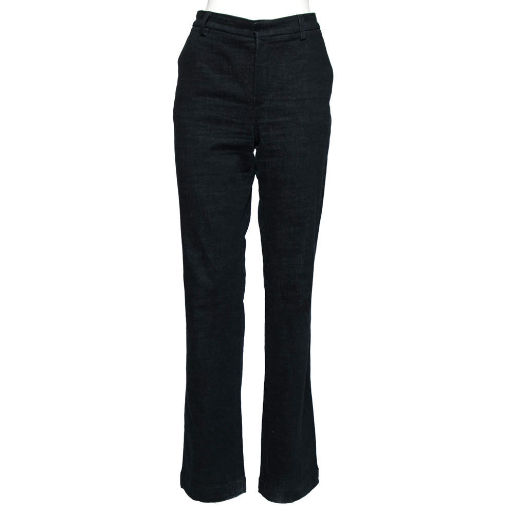 Pre Owned Loro Piana Blue Denim Trousers M