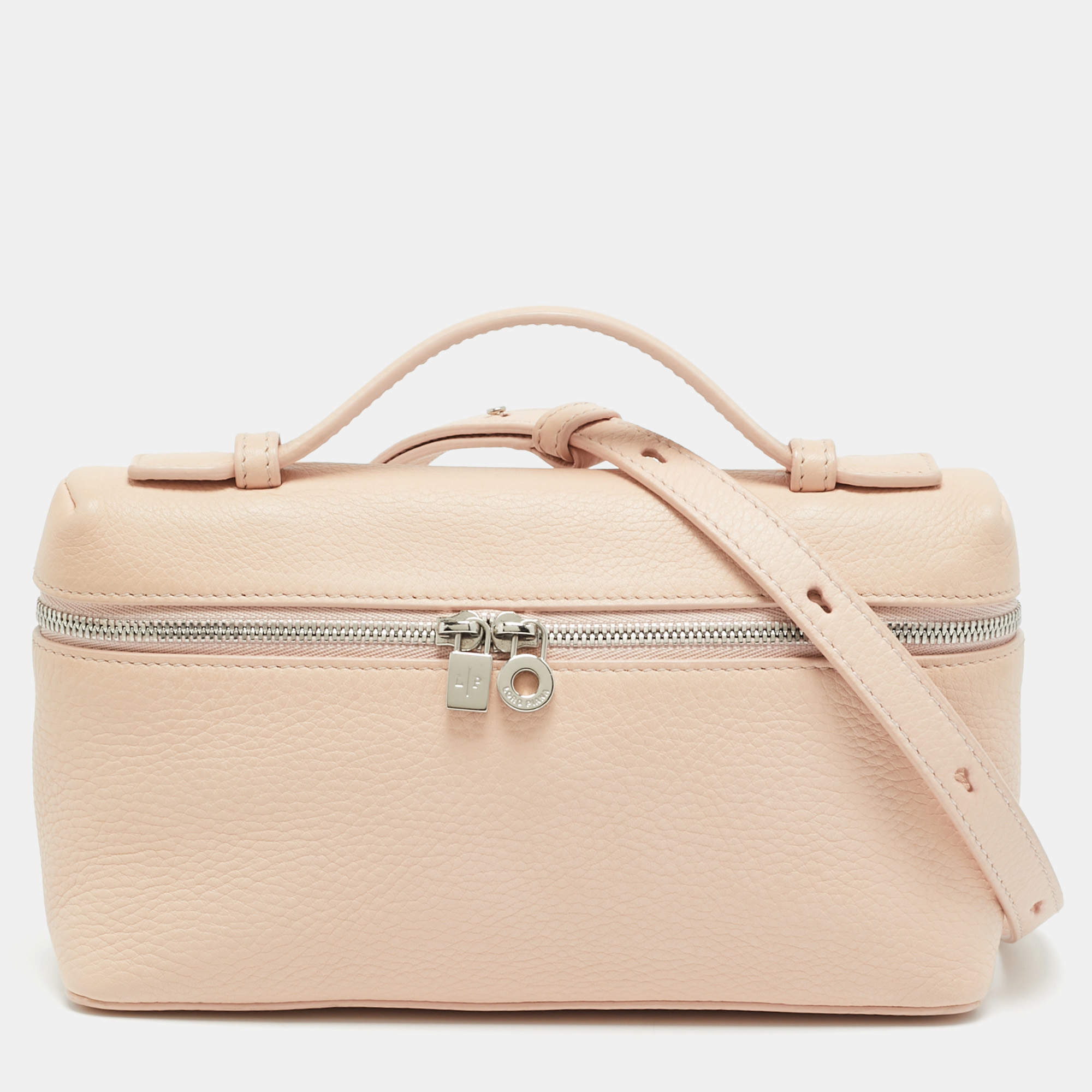 مملوكة مسبقًا Loro Piana Extra Pocket L19 Pink Leather Pouch Bag