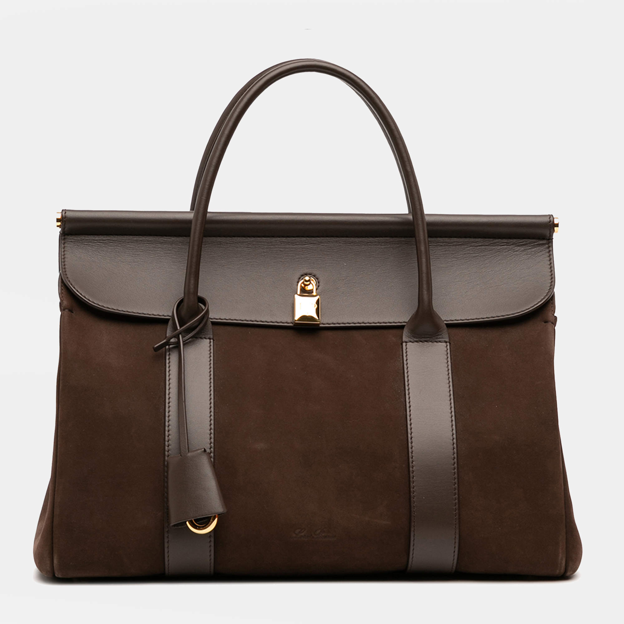 Pre Owned Loro Piana Brown Nubuck Loom L32