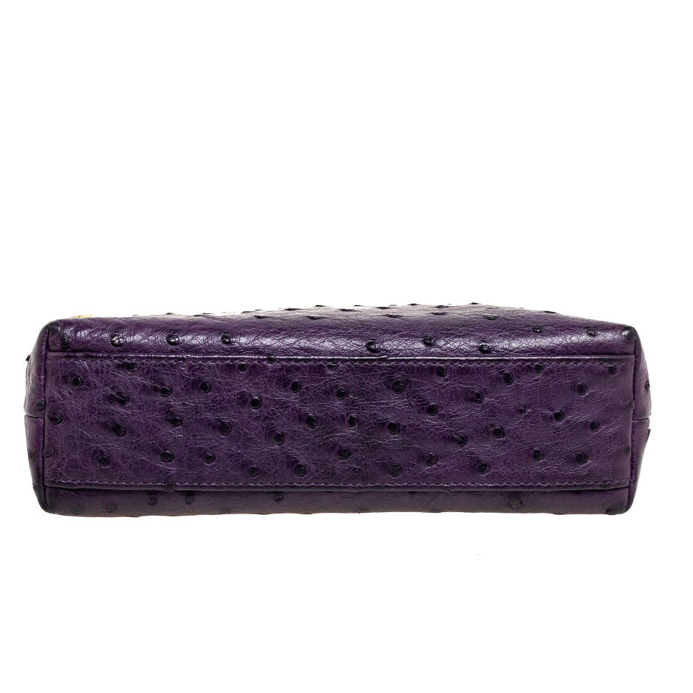 L19 Crocodile Purple Pouch