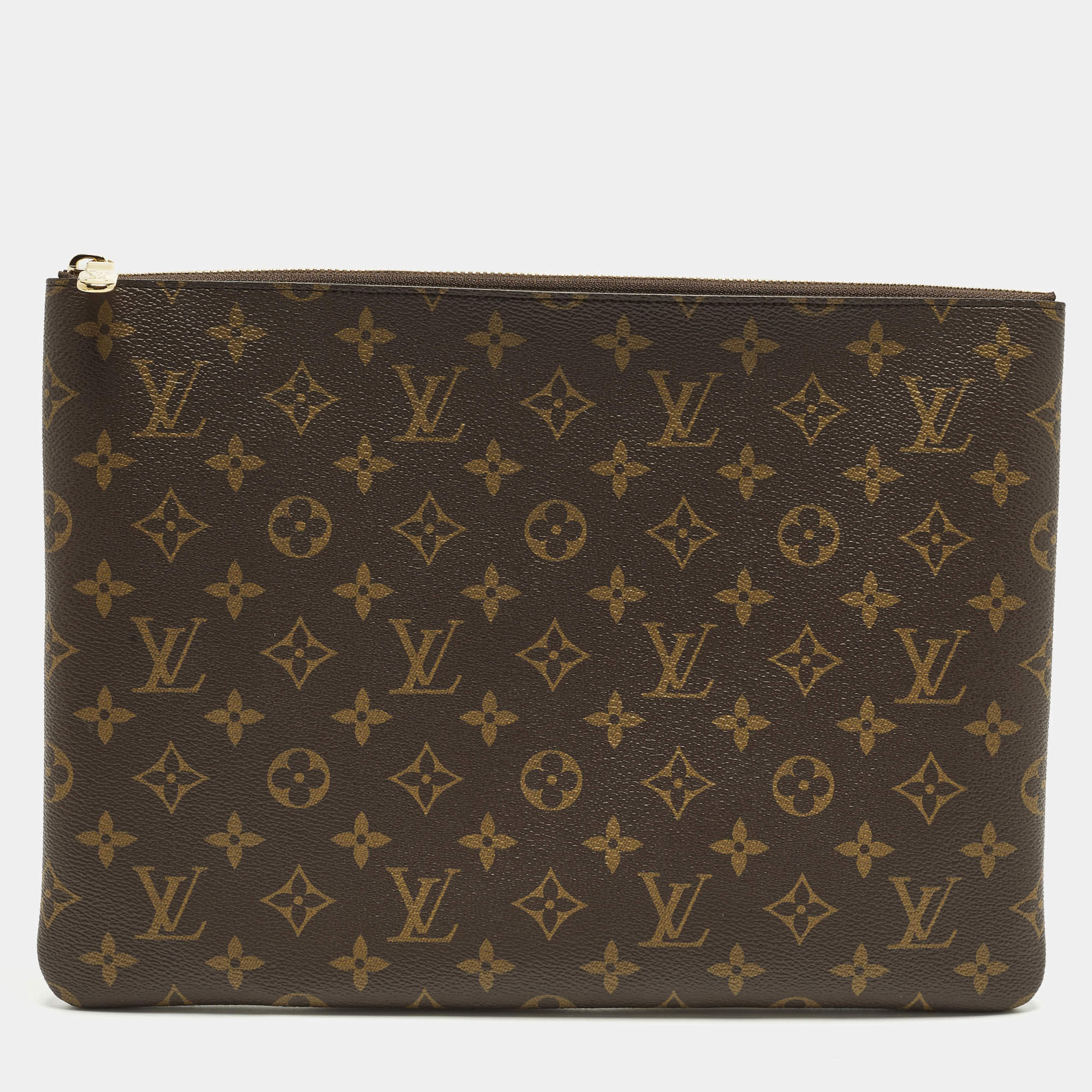 Pre Owned Louis Vuitton L Key Pouch Monogram Canvas 