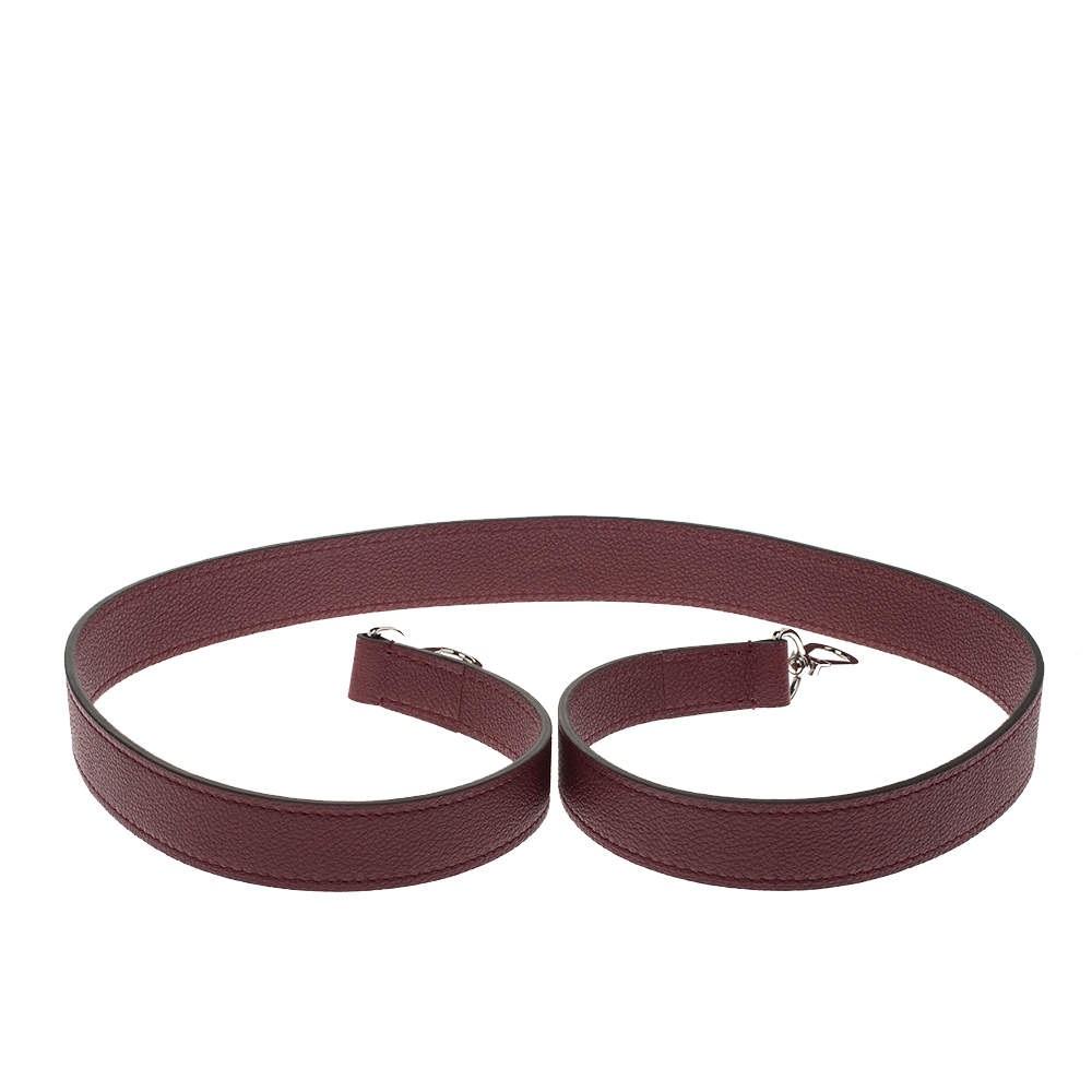 مملوكة مسبقًا Louis Vuitton Burgundy Leather Shoulder Strap