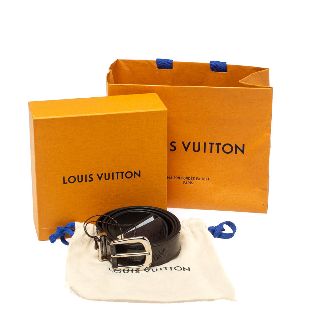 Louis Vuitton Black Leather Neogram Buckle Belt 95 CM Louis Vuitton | The  Luxury Closet