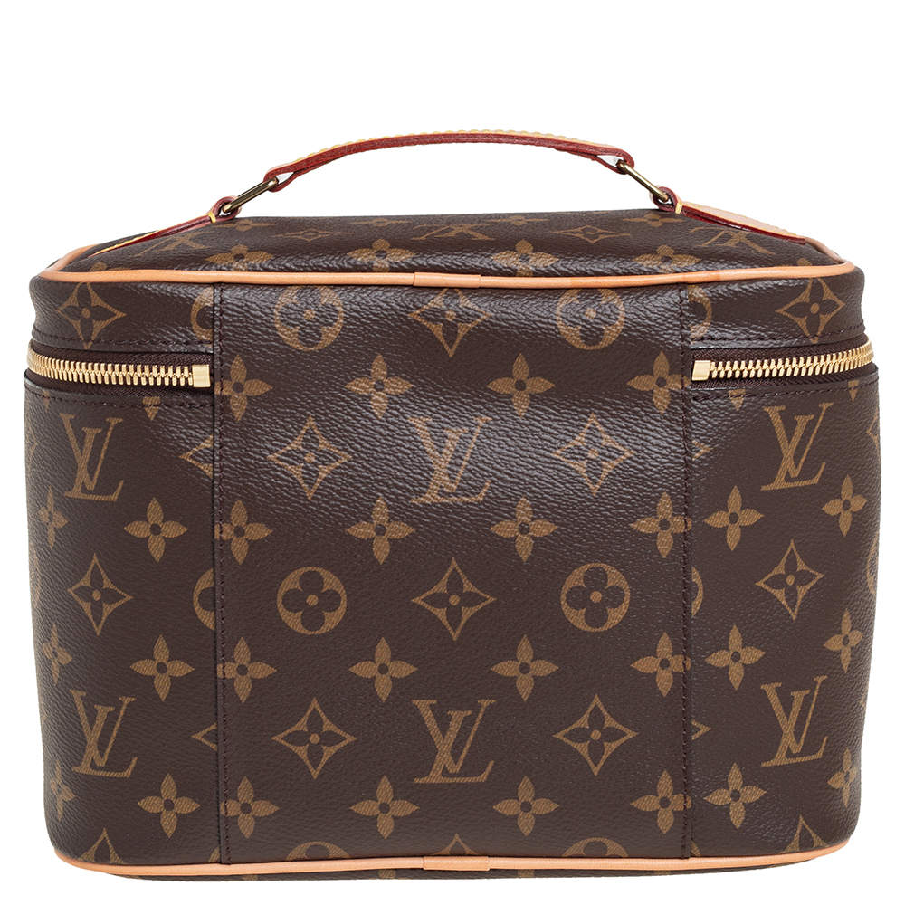 Louis Vuitton Womens LV Nice Vanity Case Monogram Canvas Mini