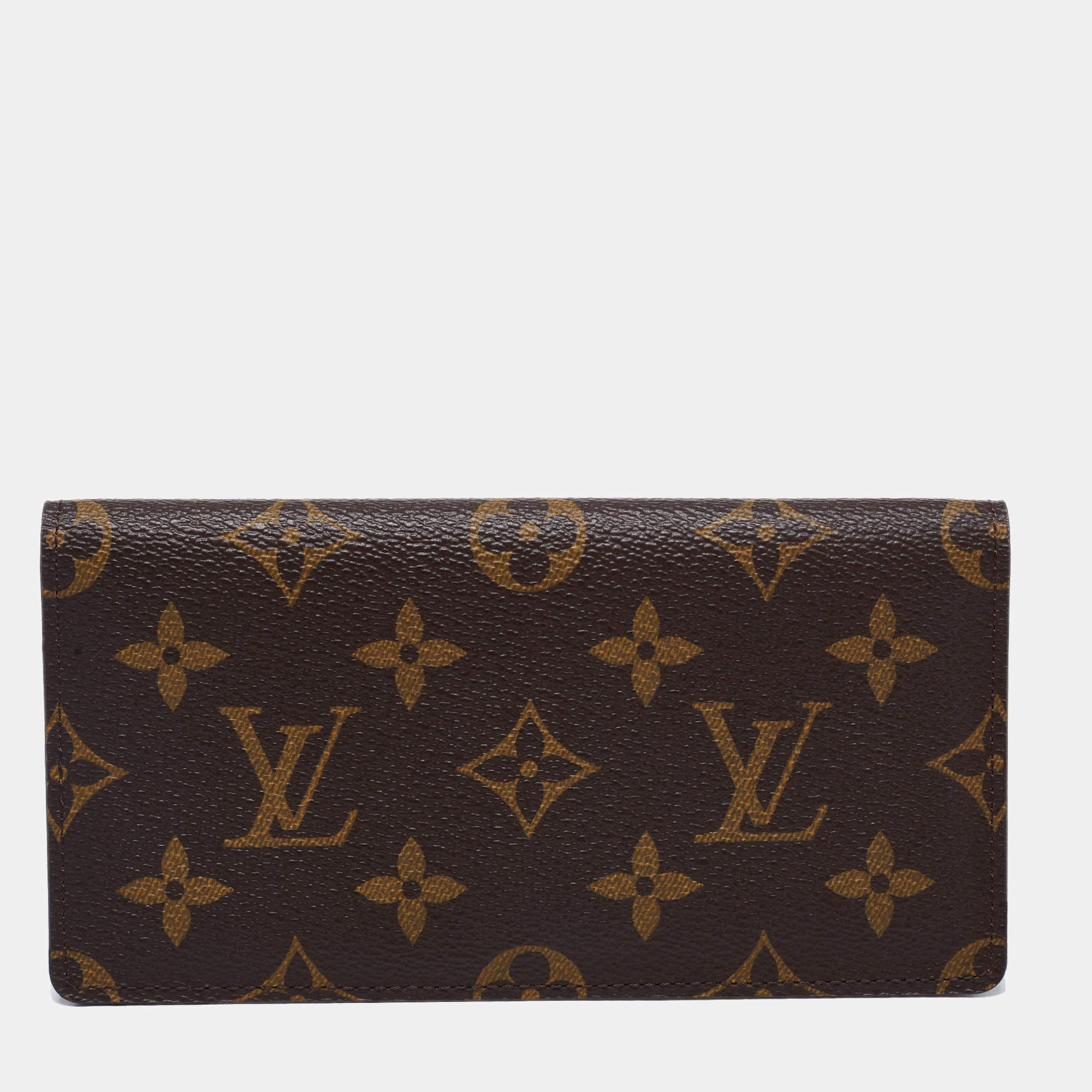 Louis Vuitton Monogram Canvas Simple Checkbook Cover w/ Box & Dust Bag  - VGC