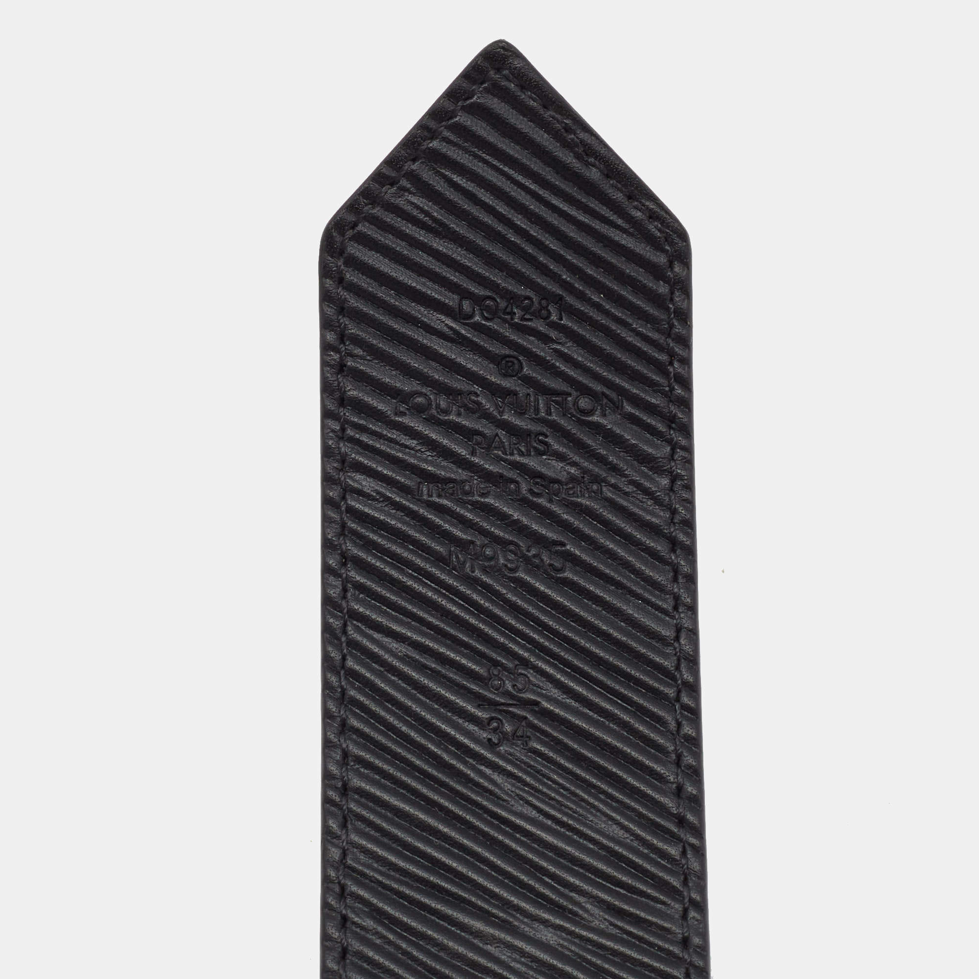 Cloth belt Louis Vuitton Black size 85 cm in Cloth - 24901934