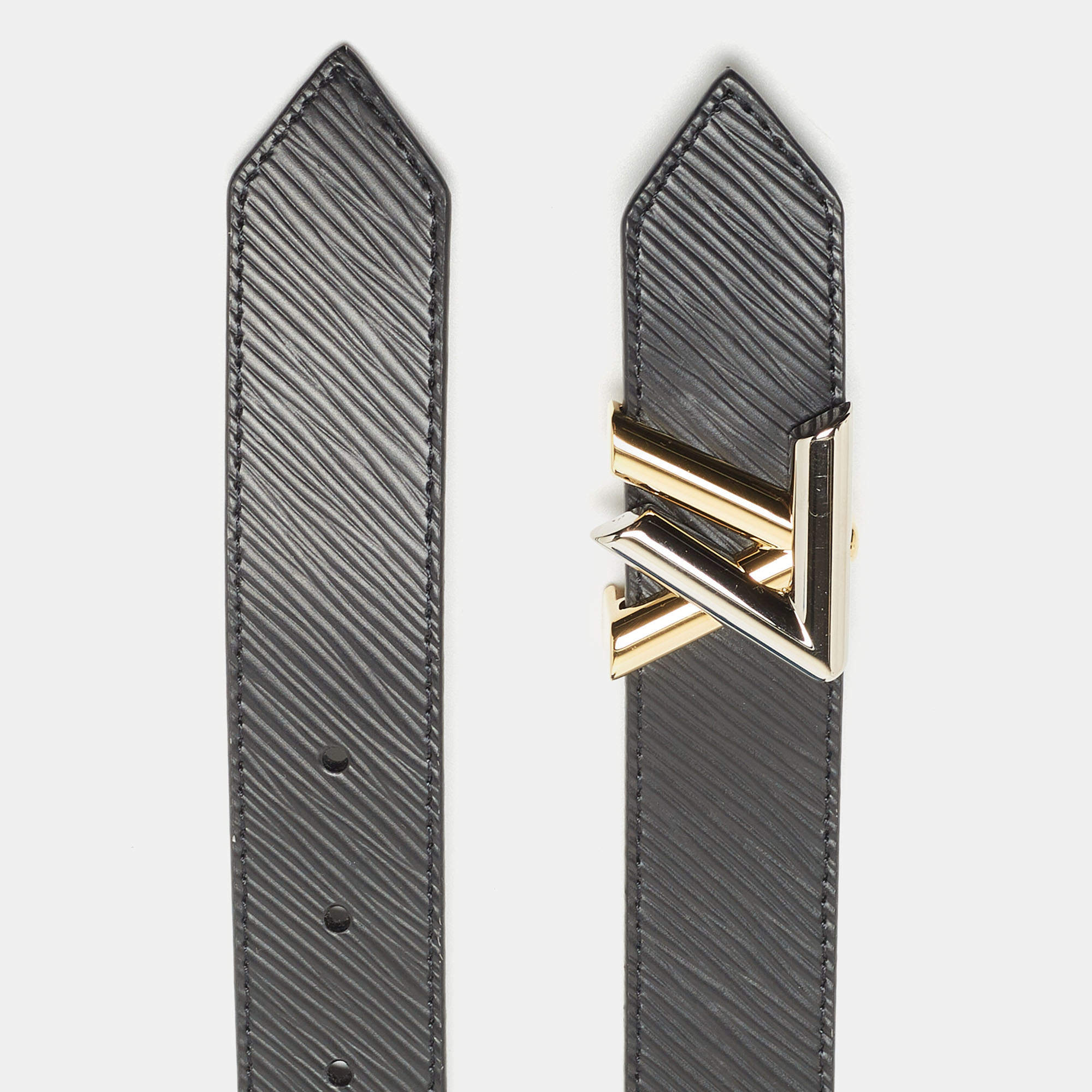 Louis Vuitton Black Epi Leather Twist 30MM Belt Size 80/32 - Yoogi's Closet
