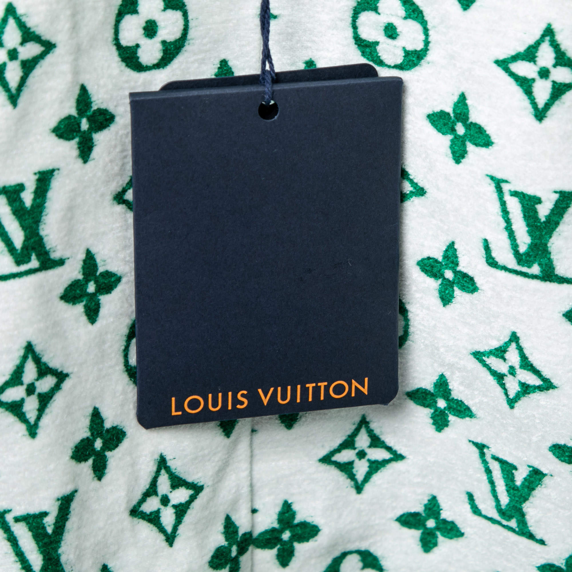 Louis Vuitton Green Monogram Velour Bomber Jacket S Louis Vuitton