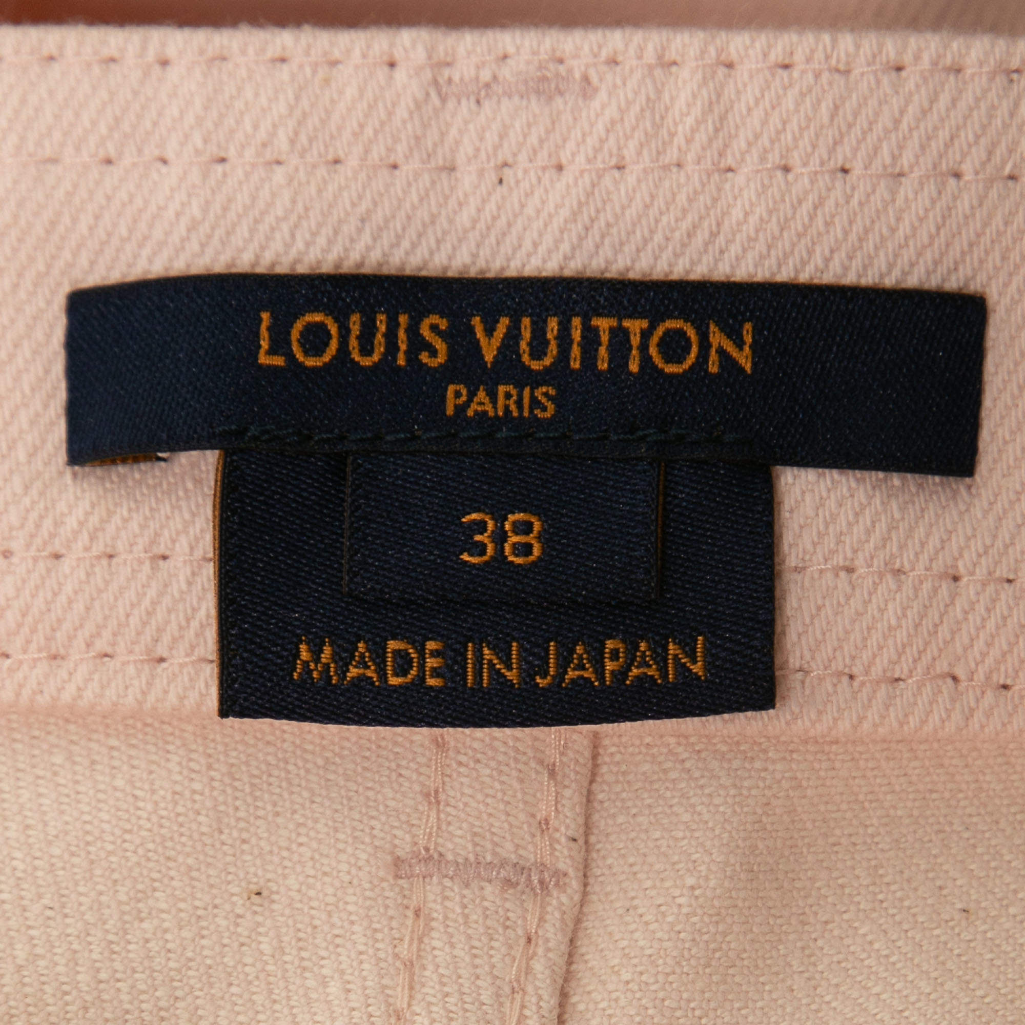 Louis Vuitton Pink Denim Patch Detail Jeans M Waist 29