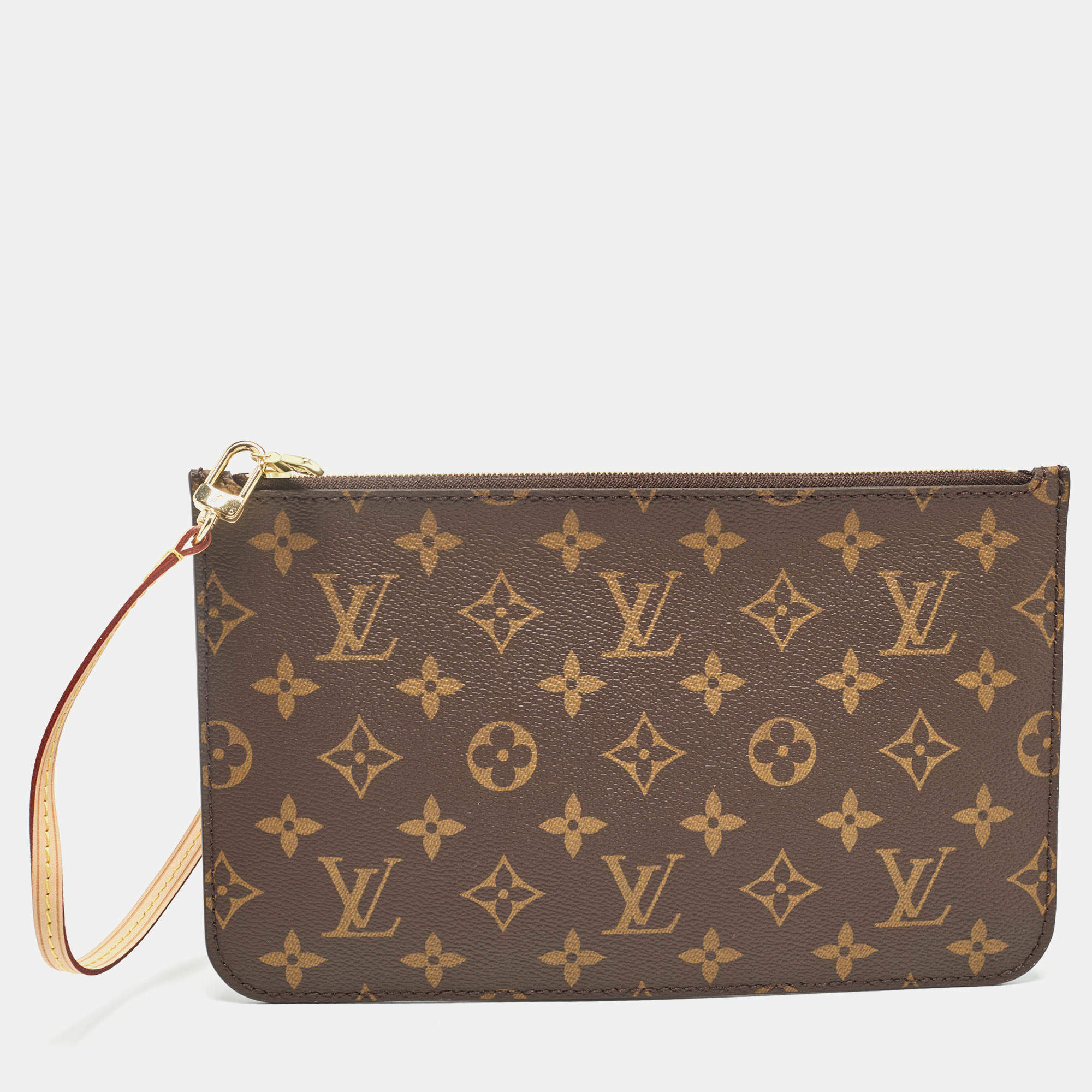 Pre Owned Louis Vuitton Monogram Canvas Zip Pouch