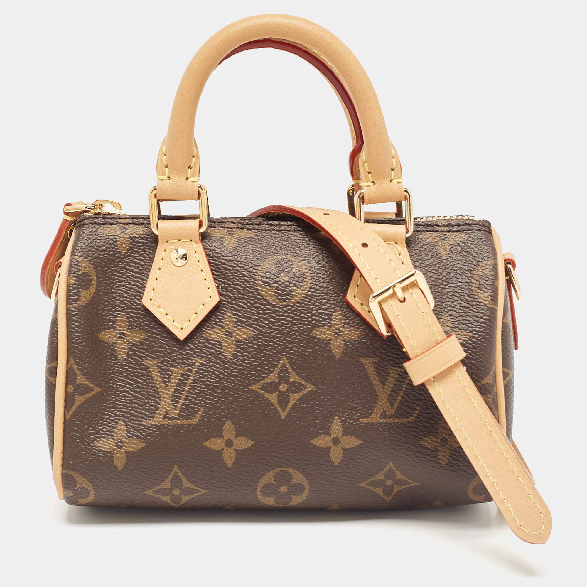 Pre Owned Louis Vuitton Monogram Canvas Speedy Nano Bag