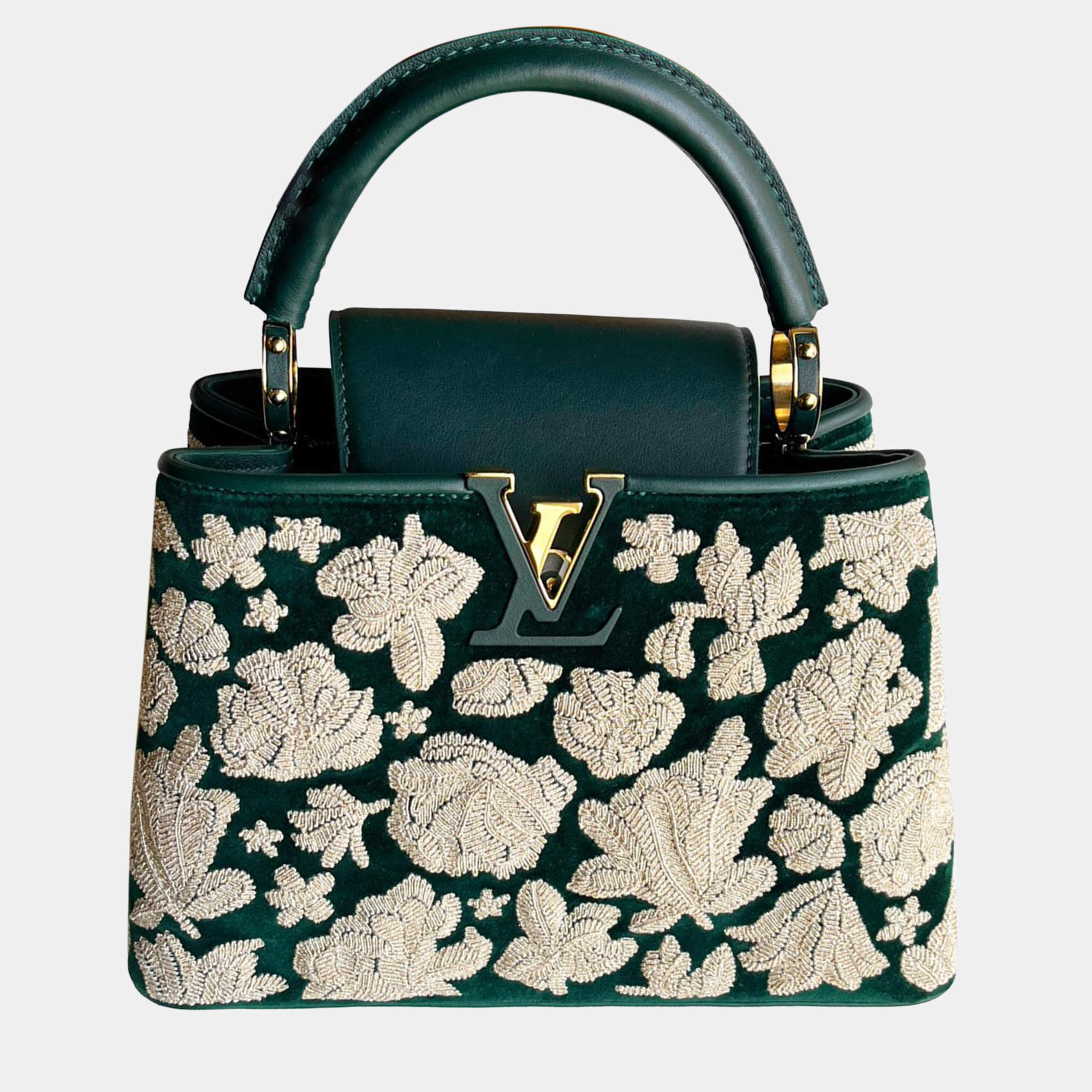 Louis Vuitton Embroidered Capucines BB Shoulder Bag
