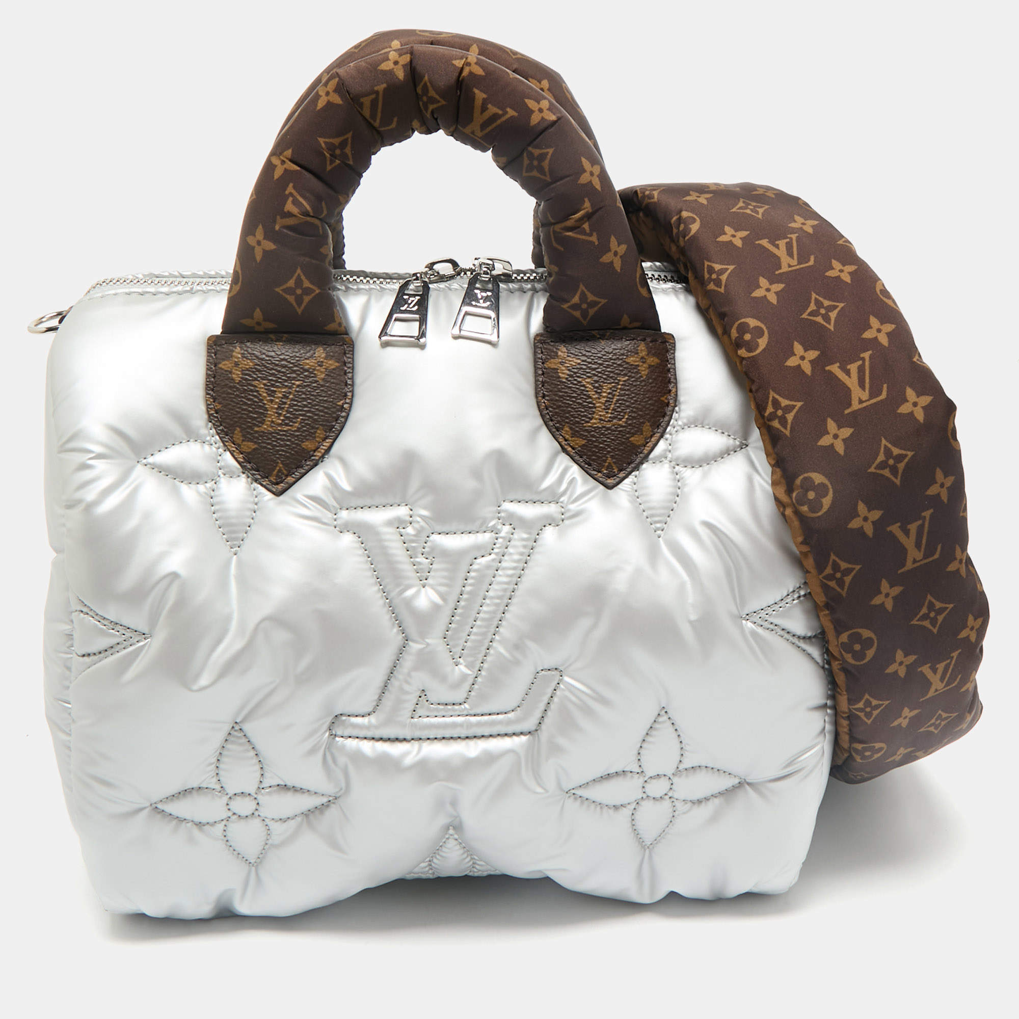 Louis Vuitton Silver Econyl Monogram Pillow Speedy Bandouliere 25 Bag