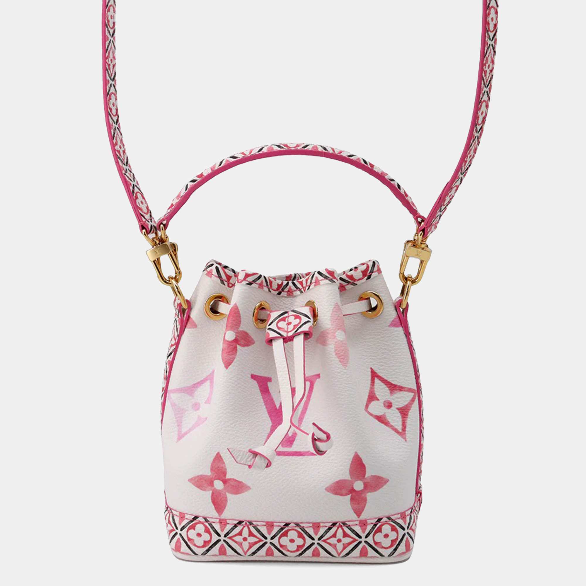 Louis Vuitton Rose Monogram Visor Pool Canvas Nano Noe Bag