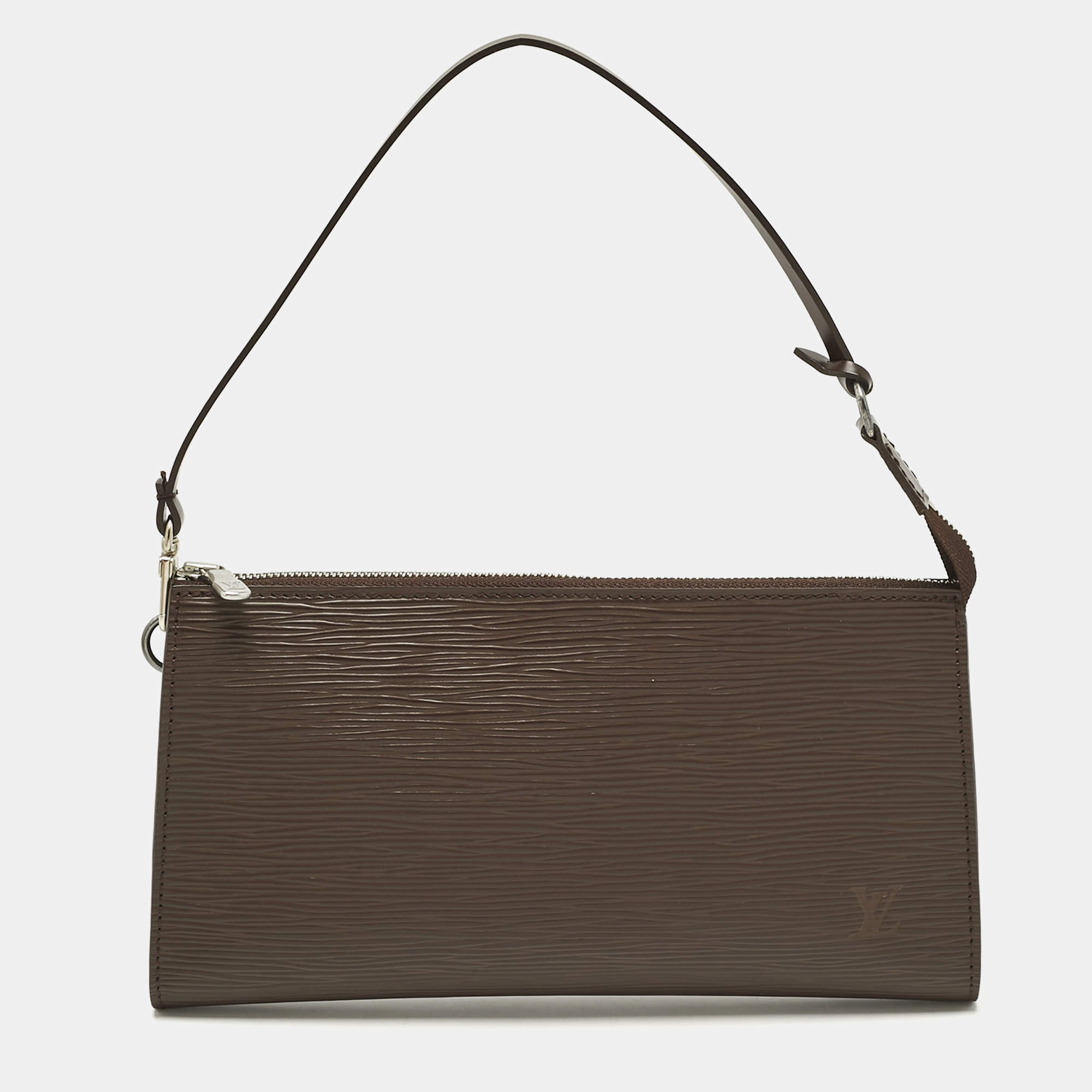 Pre Owned Louis Vuitton Moka Epi Leather Pochette Accessoires Bag