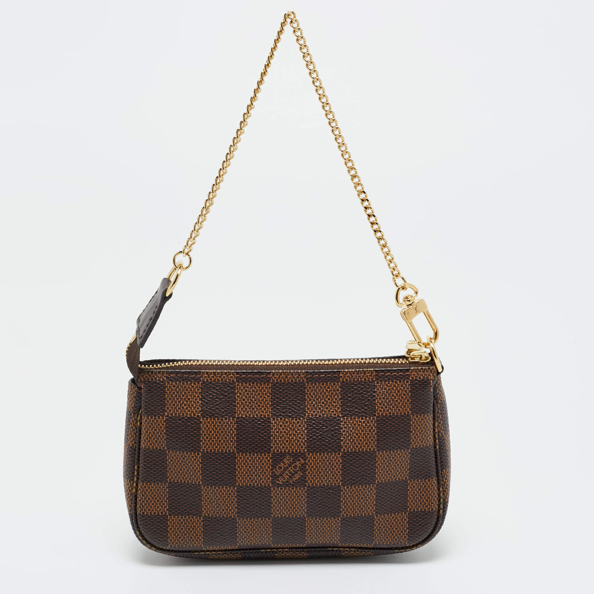 Pre Owned Louis Vuitton Damier Ebene Canvas Mini Pochette Accessoires Bag