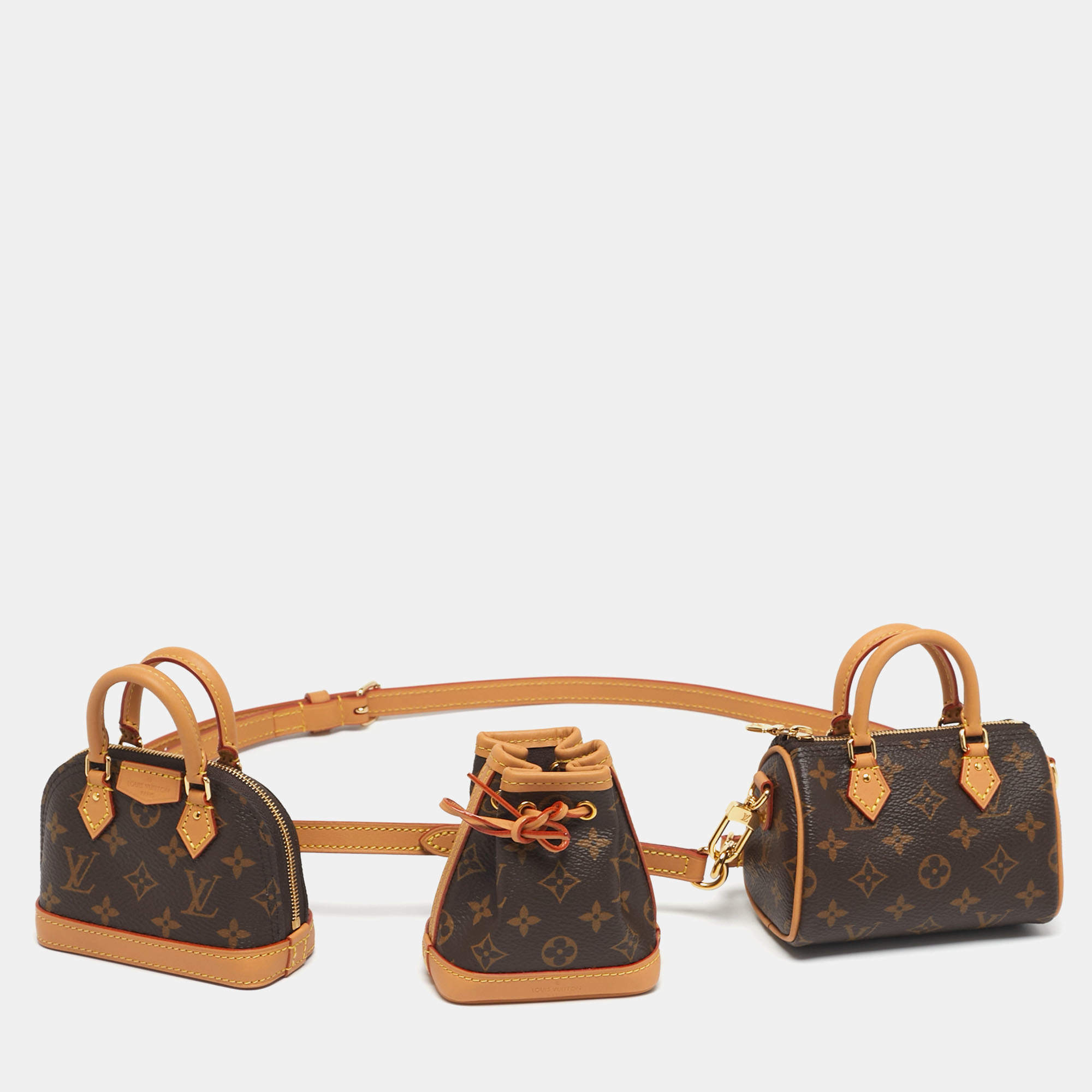 مملوكة مسبقًا Louis Vuitton Trio Mini Icones Monogram Canvas Shoulder Bag