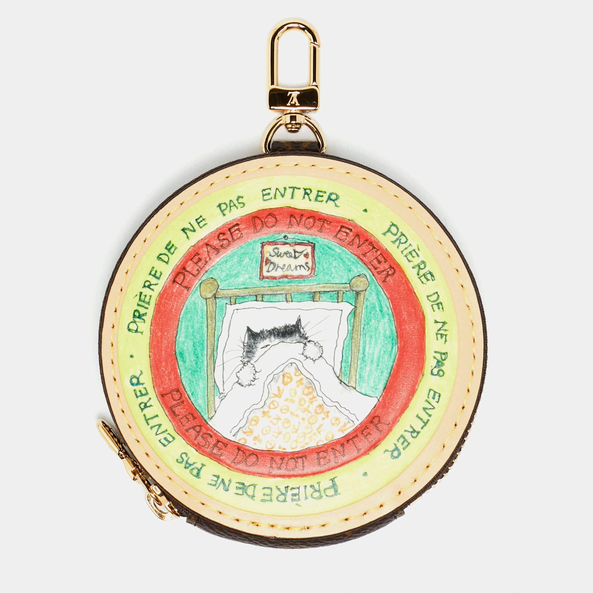 Pre Owned محفظة عملات لوي فيتون روزالي قماش دامير إبيني