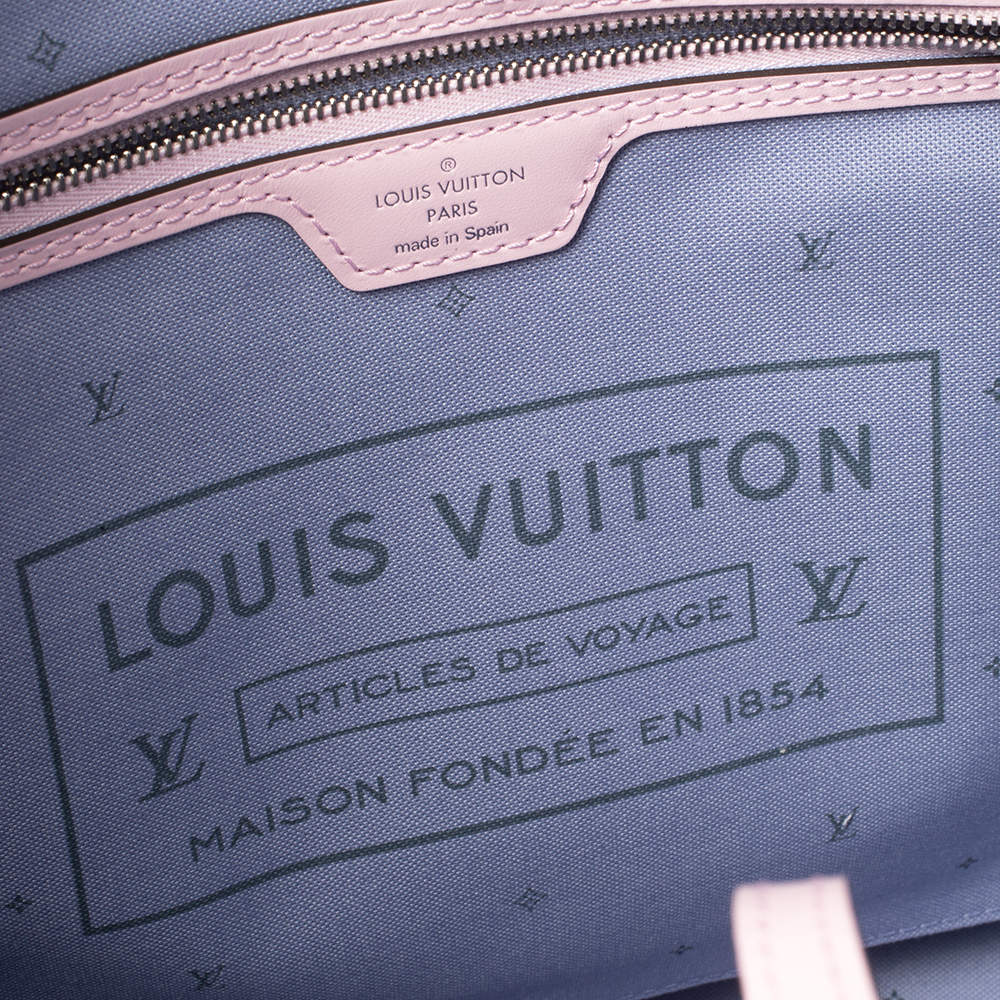 Louis Vuitton Neverfull Escale Mm Tye Dye Pastel 18lv617 Pink Coated Canvas  Tote, Louis Vuitton