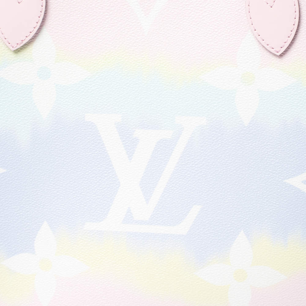 Louis Vuitton Neverfull Escale Mm with Pouch Pastel Tye Dye Limited 872867  Pink Coated Canvas Tote, Louis Vuitton