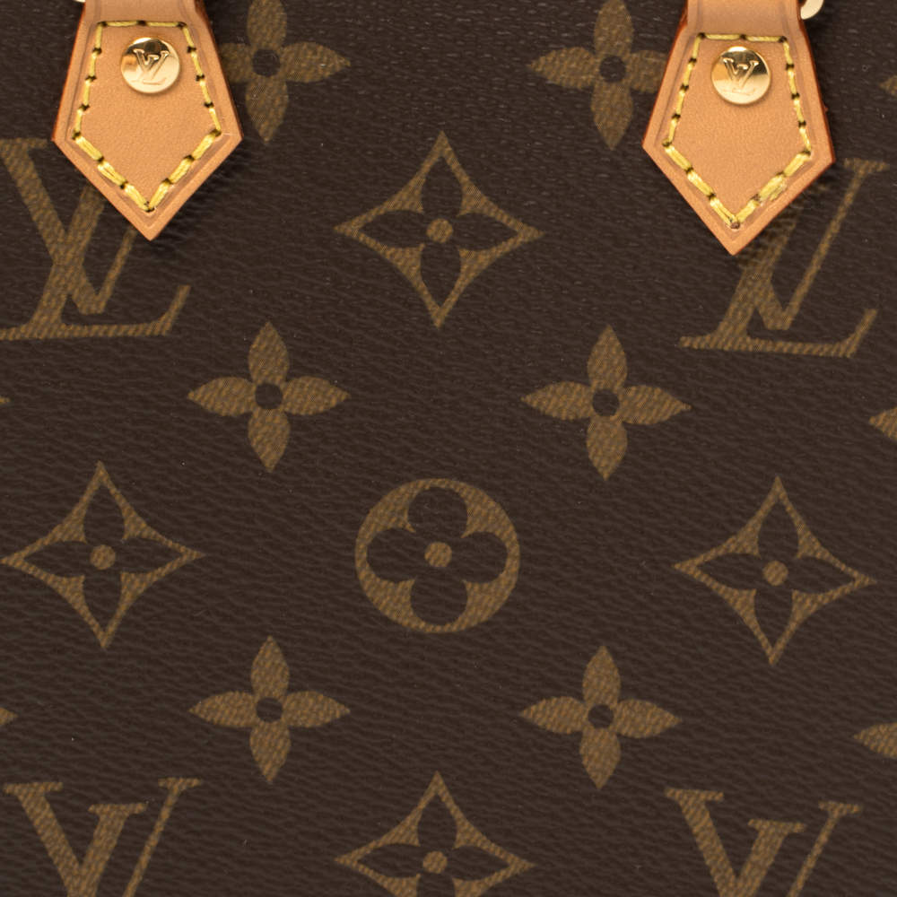 Louis Vuitton Petit Sac Plat Monogram Brown in Coated Canvas with Gold-tone  - US