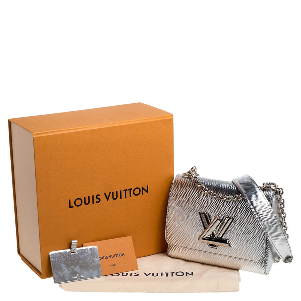 Louis Vuitton Silver Epi Twist Crossbody Bag Silvery Leather ref