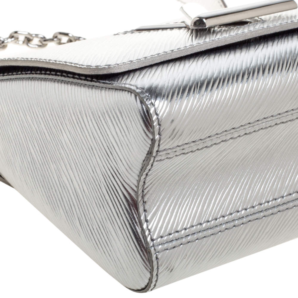 Louis Vuitton Silver Epi Leather Twist PM Bag at 1stDibs