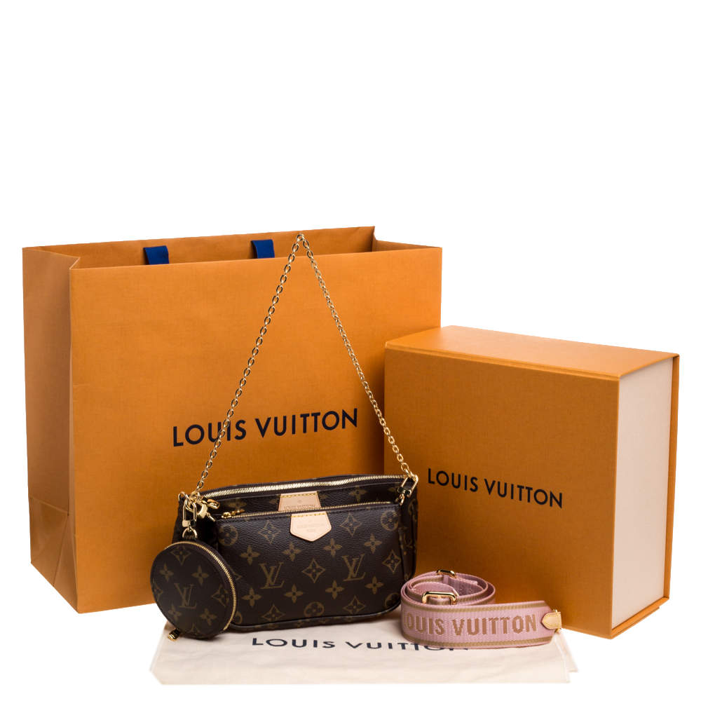 Louis Vuitton Rose Clair Monogram Canvas Multi Pochette Accessoires Louis  Vuitton