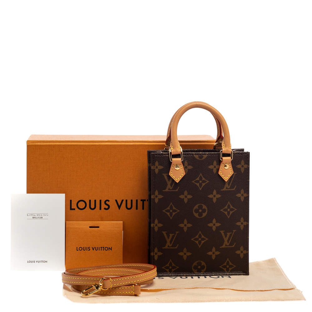 Shop Louis Vuitton PETIT SAC PLAT Monogram Unisex Canvas Street Style Bag  in Bag A4 2WAY 3WAY (M46452) by CATSUSELECT