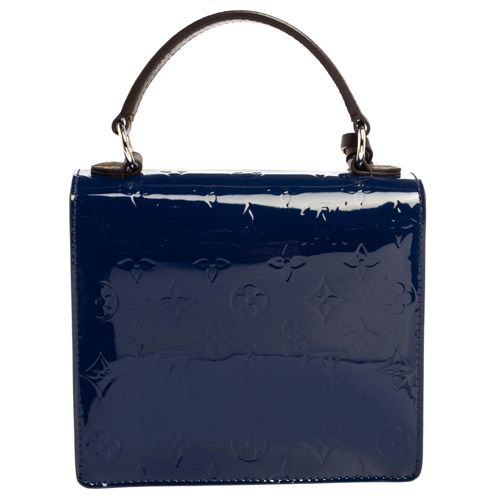 Louis Vuitton Bleu Indien Vernis Epi Monogram Spring Street Bag