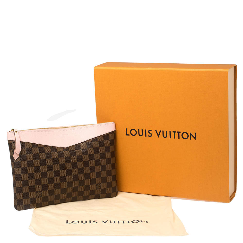 Louis Vuitton Damier Ebene Daily Pouch Rose Poudre 565516