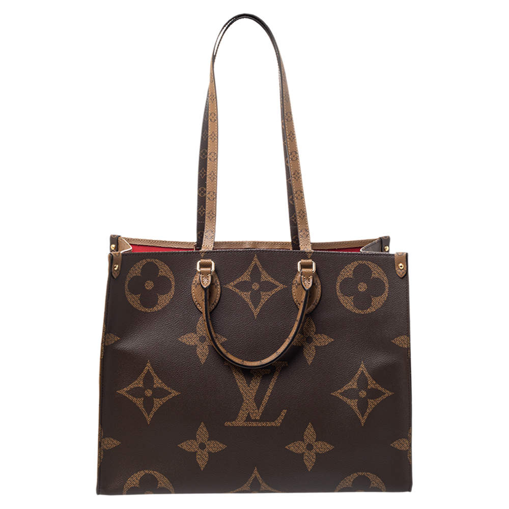 Pre Owned Louis Vuitton Reverse Monogram Canvas Giant Onthego GM Bag