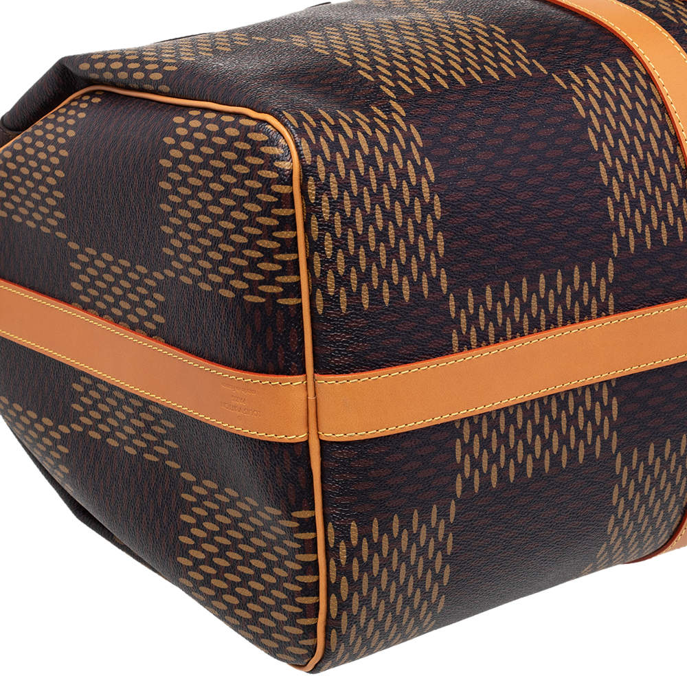 Louis Vuitton Nigo Keepall Bandouliere Bag Limited Edition Giant Damier and  Monogram Canvas 50 Brown 1250088