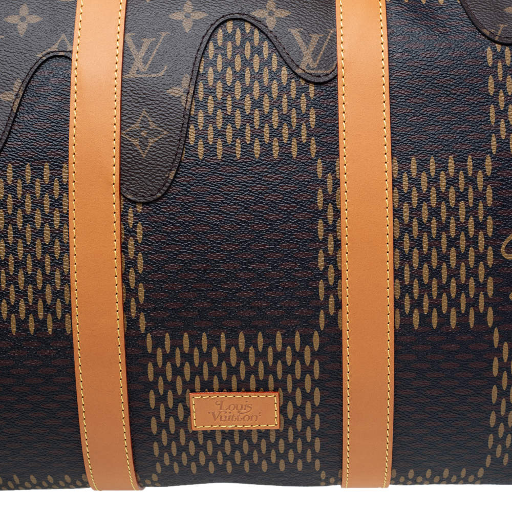 Louis Vuitton Keepall Bandouliere Bag Giant Damier Graphite Canvas 50 at  1stDibs