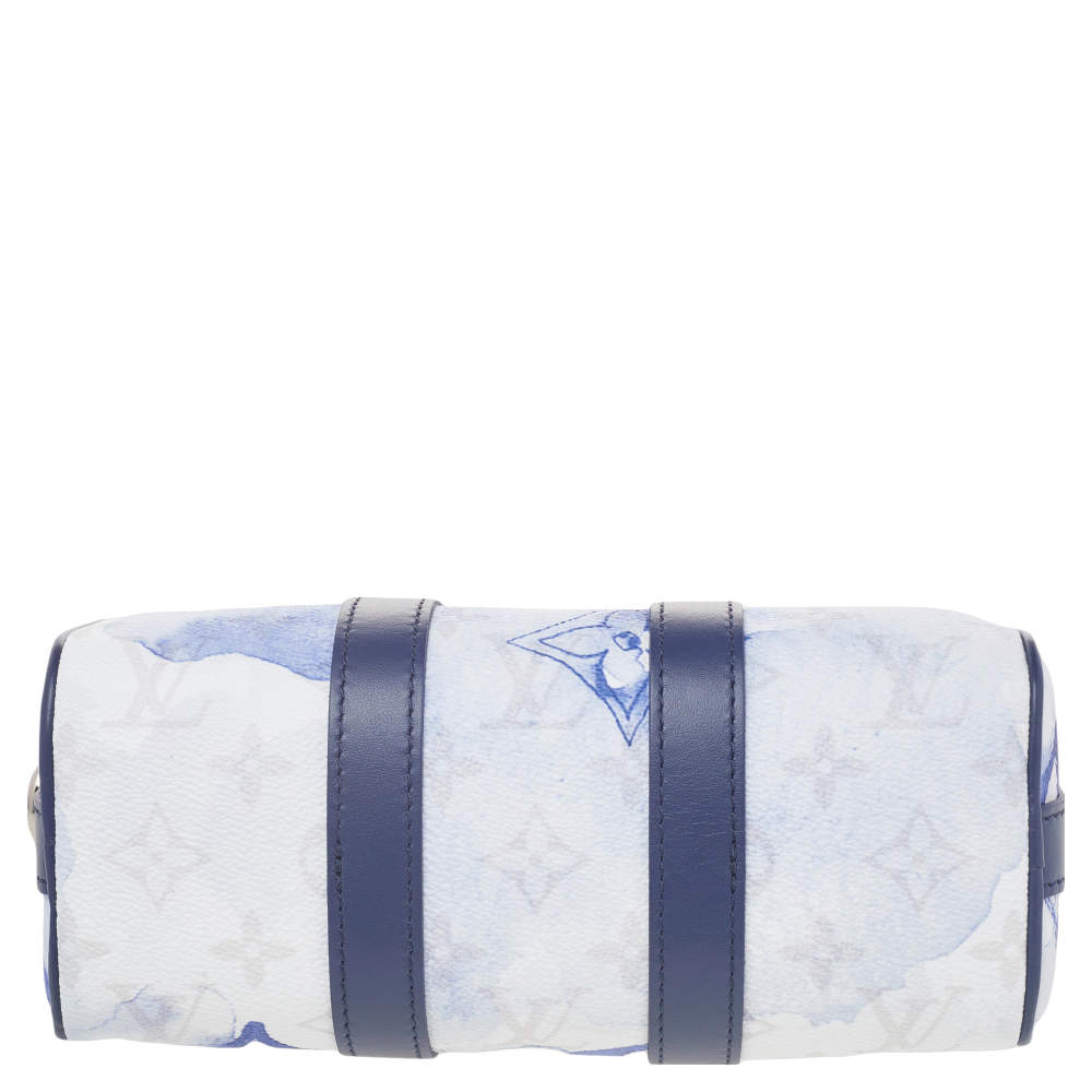 Bag - M40193 – Louis Vuitton Keepall Editions Limitées travel bag in blue  and white monogram canvas - Vuitton - Color - Hand - Monogram - Louis - Louis  Vuitton Stephen Sprouse Leopard Speedy - Multi - Claudia