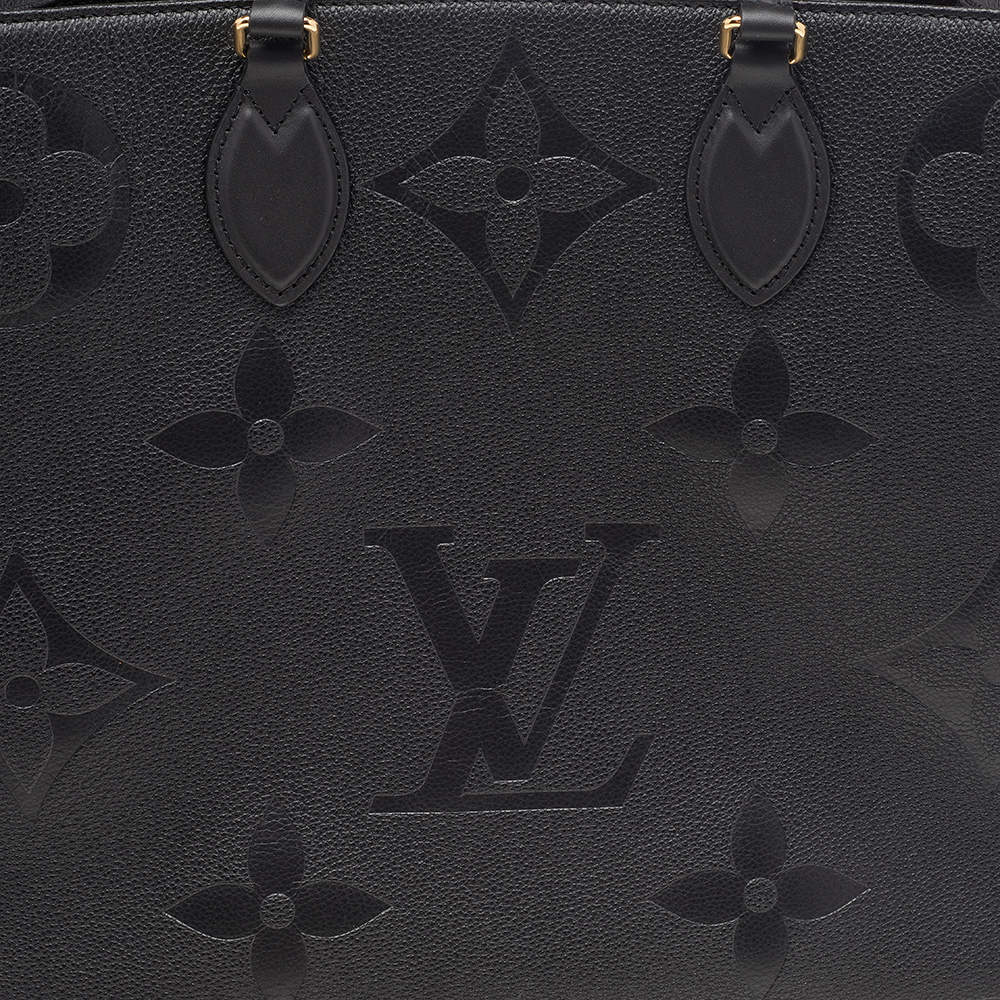 LV ONTHEGO GM Black Monogram Empreinte, Luxury, Bags & Wallets on Carousell