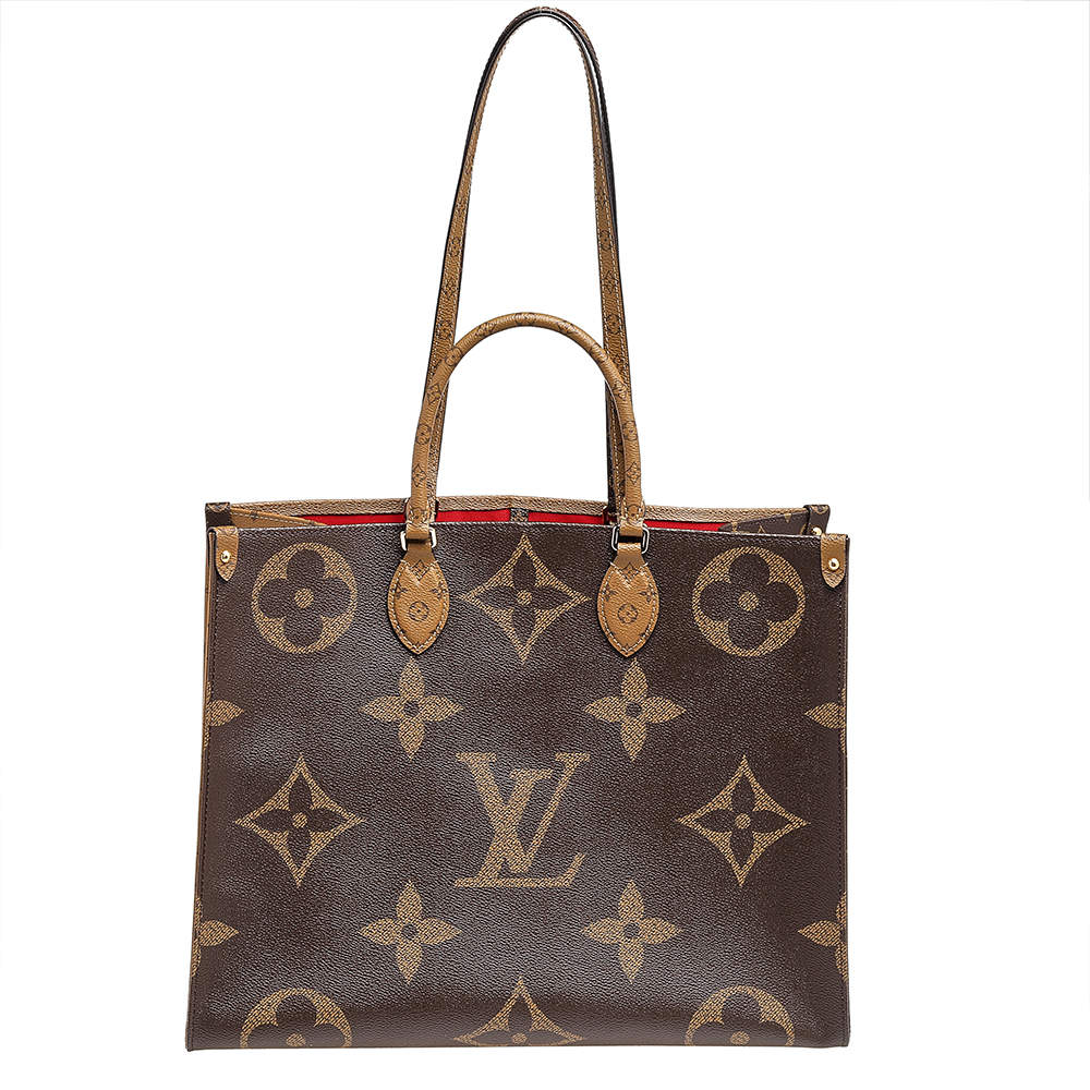 Pre Owned حقيبة لوي فيتون جاينت أونثيغو كانفاس ريفرس مونوغرامي GM