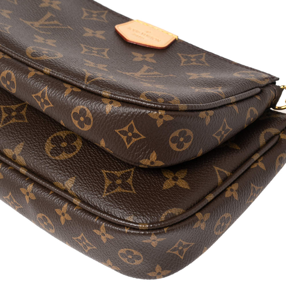 LOUIS VUITTON Monogram Multi Pochette Accessories Kaki 1283756