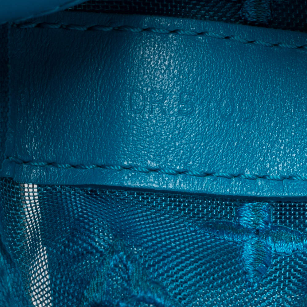 Handbags Louis Vuitton Louis Vuitton Monogram Mesh Keepall Triangle 50 Bag Blue M45048 LV Auth 46405a