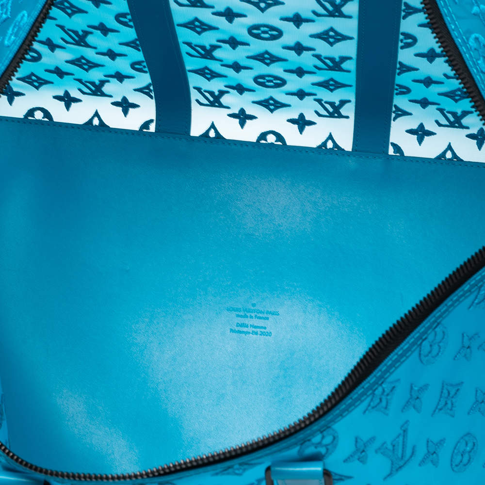 Louis Vuitton Blue Monogram Mesh Triangle Keepall Bandoulière 50, myGemma, CH