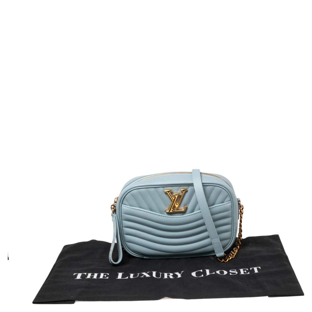 Louis Vuitton New Wave Camera Bag Bleau Navy Blue Calfskin Leather