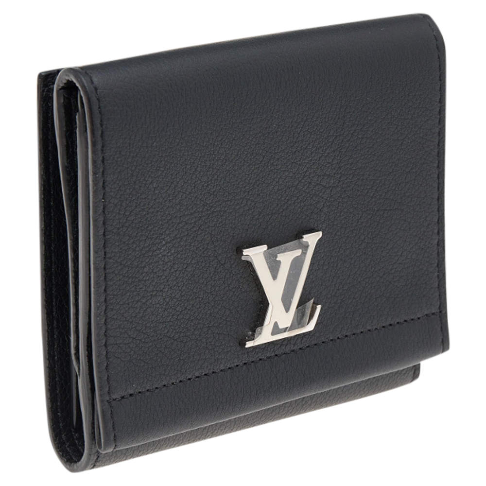 Lockmini Wallet - Luxury Lockme Leather Black