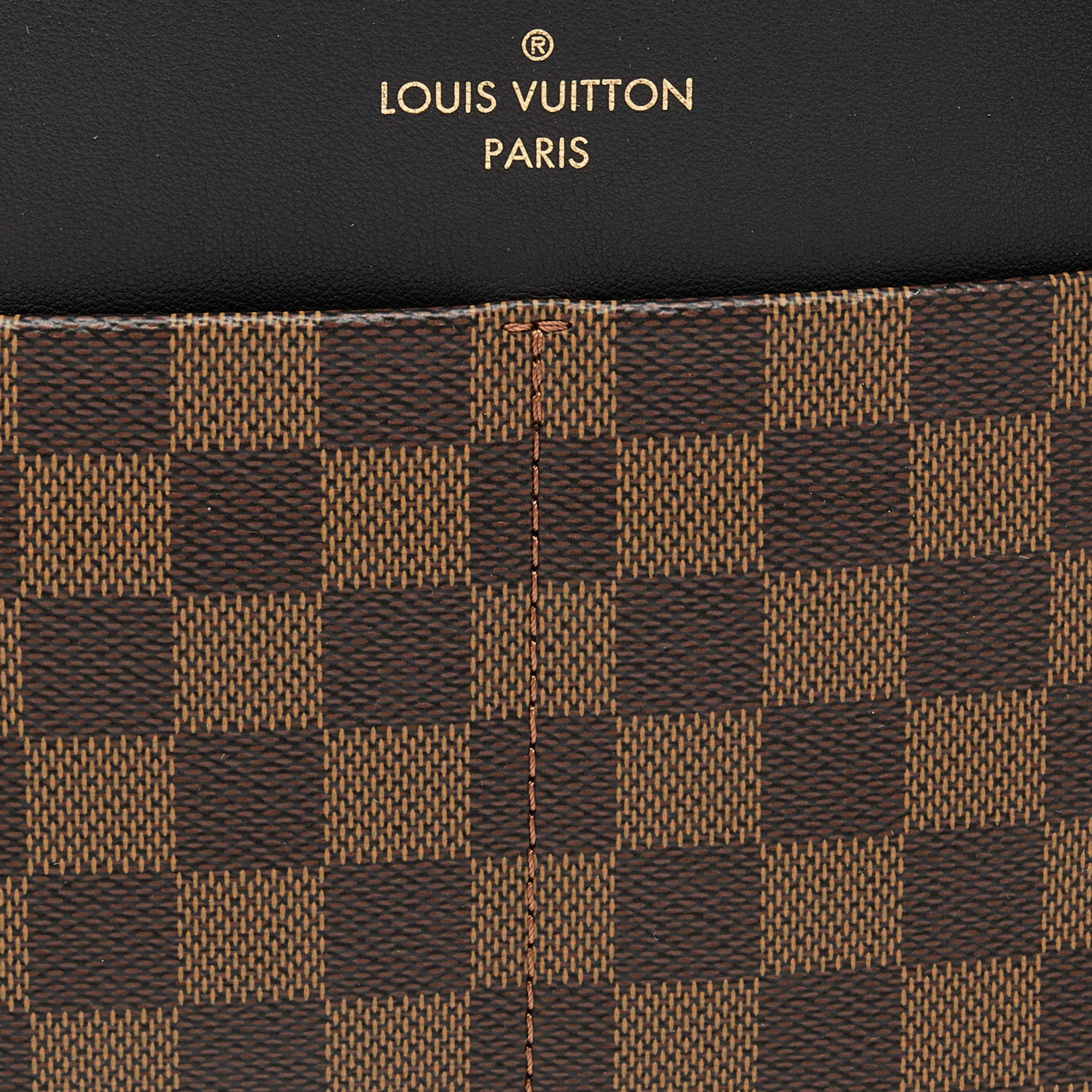 Louis Vuitton Black Damier Ebene Canvas and Leather Maida Hobo