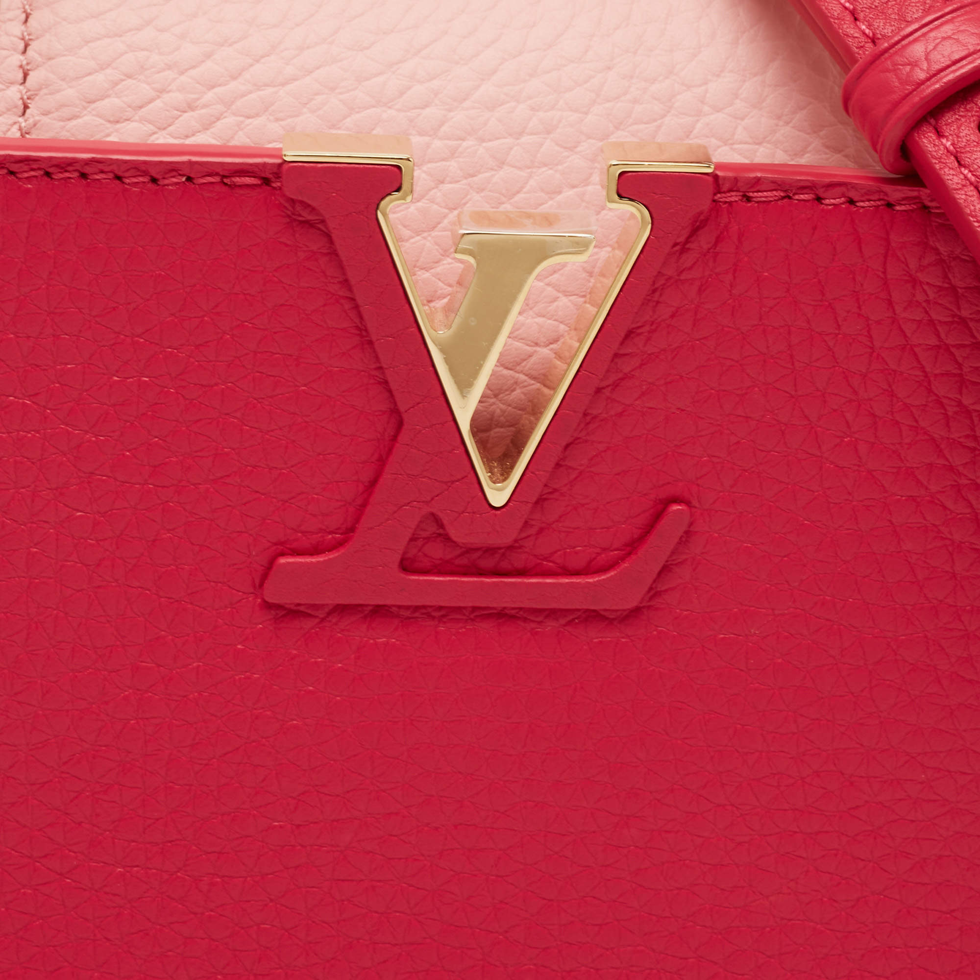 Louis Vuitton Taurillon Capucines PM M42258 Pink Leather Pony-style  calfskin ref.971141 - Joli Closet