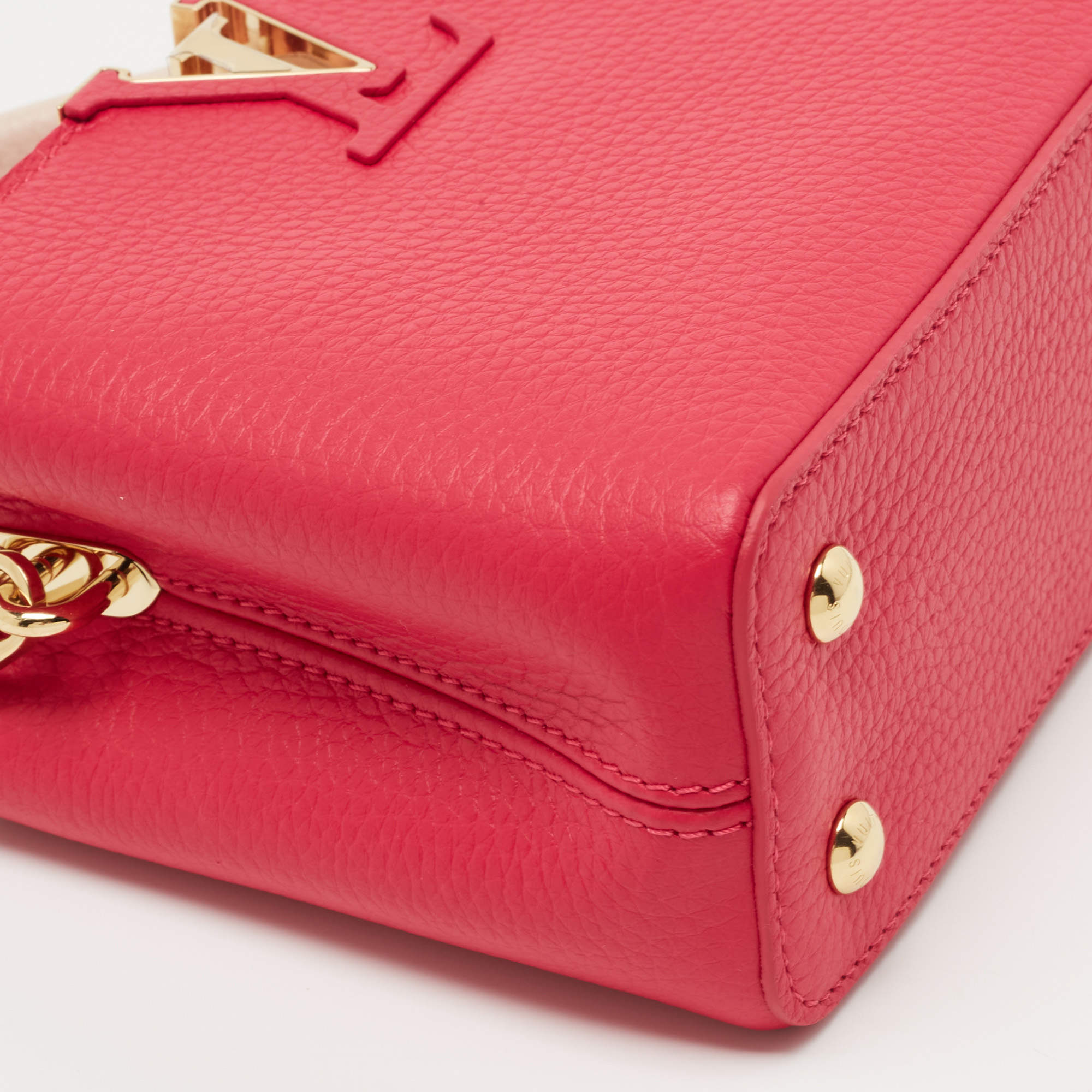 Louis Vuitton Capucines Pink Leather ref.966901 - Joli Closet